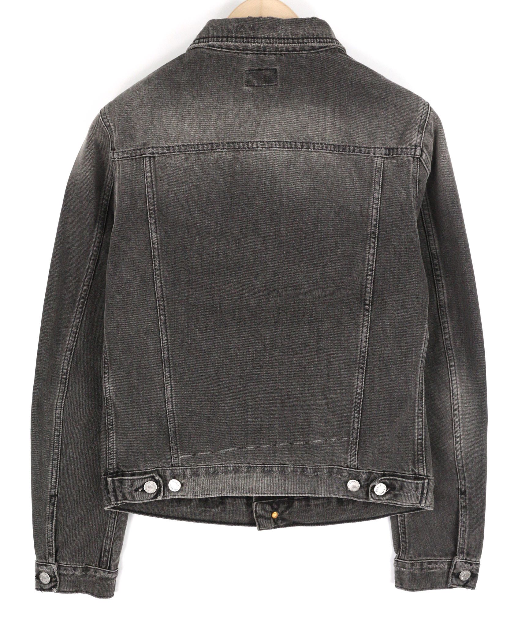 Nudie Jeans BILLY S Shimmering Shist Washed Ripped Grey Jacket 82437 Size US S / EU 44-46 / 1 - 2 Thumbnail