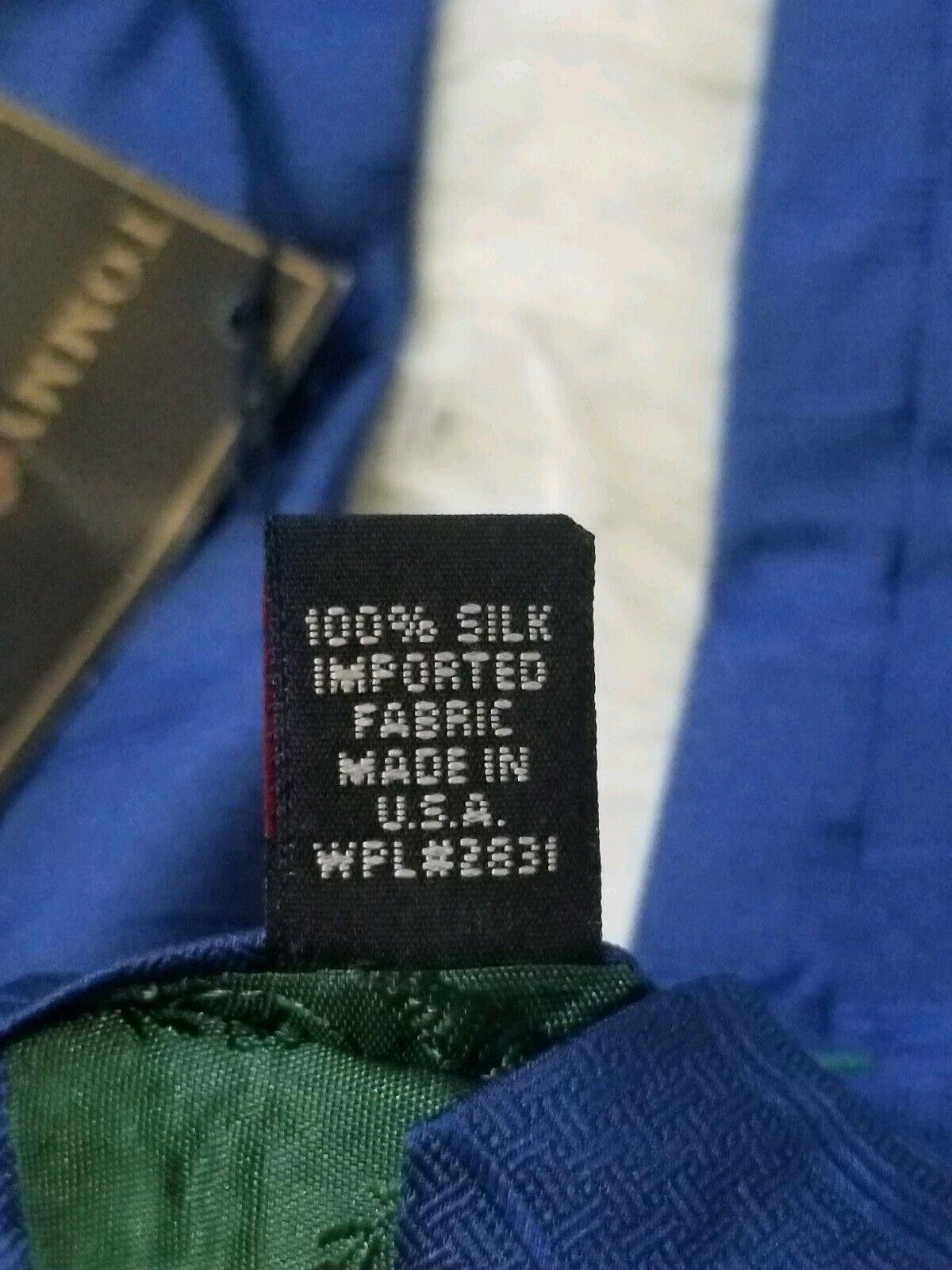 Tommy Hilfiger Tommy Hilfiger Mens Tie NWT Sea903 Logo Blue 100% Silk Size ONE SIZE - 2 Thumbnail