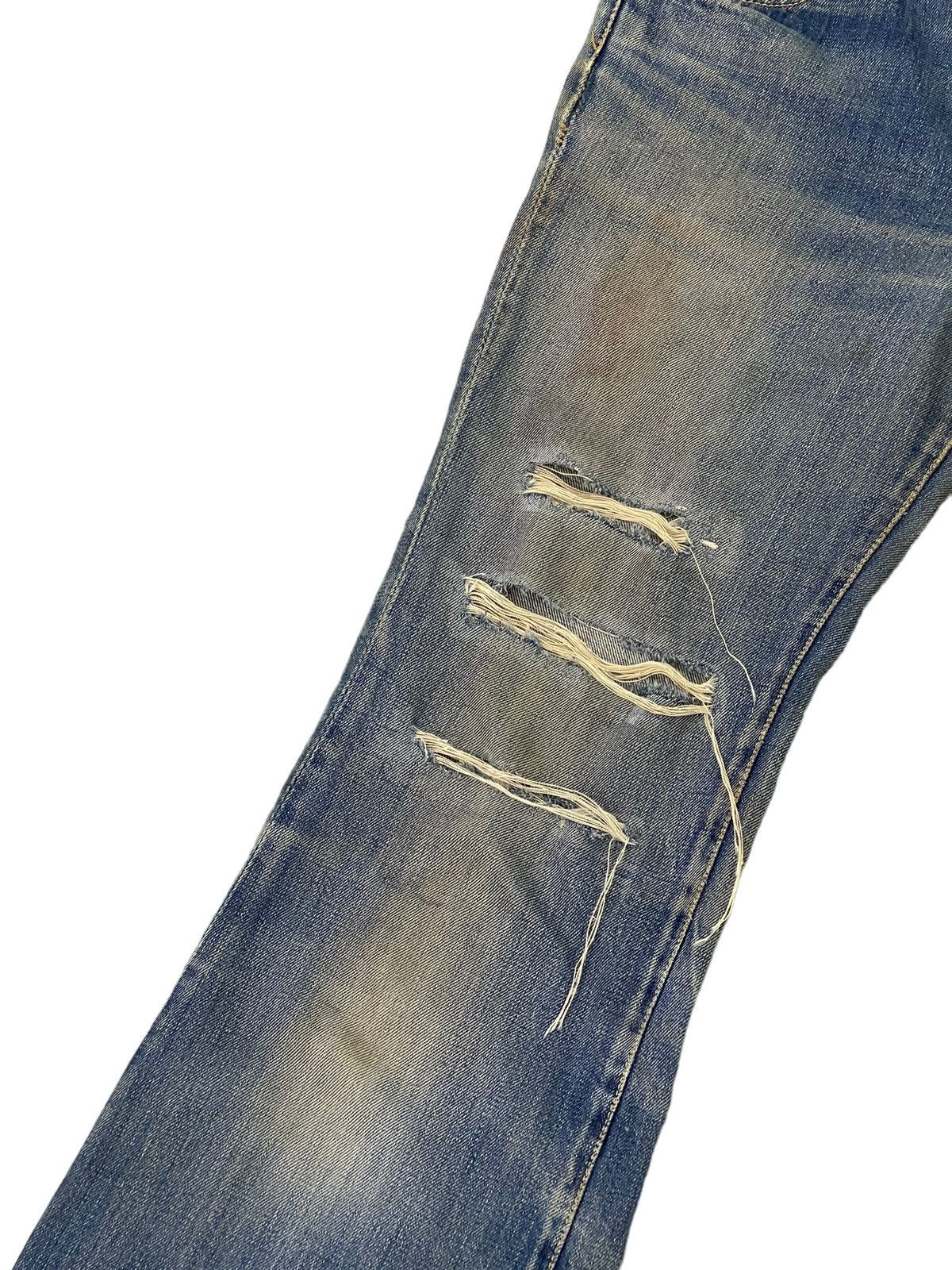 Japanese Brand Flare Jeans Vtg 80s Big John Japan Distress Bell Bottom 7🟦5 Size US 30 / EU 46 - 6 Thumbnail