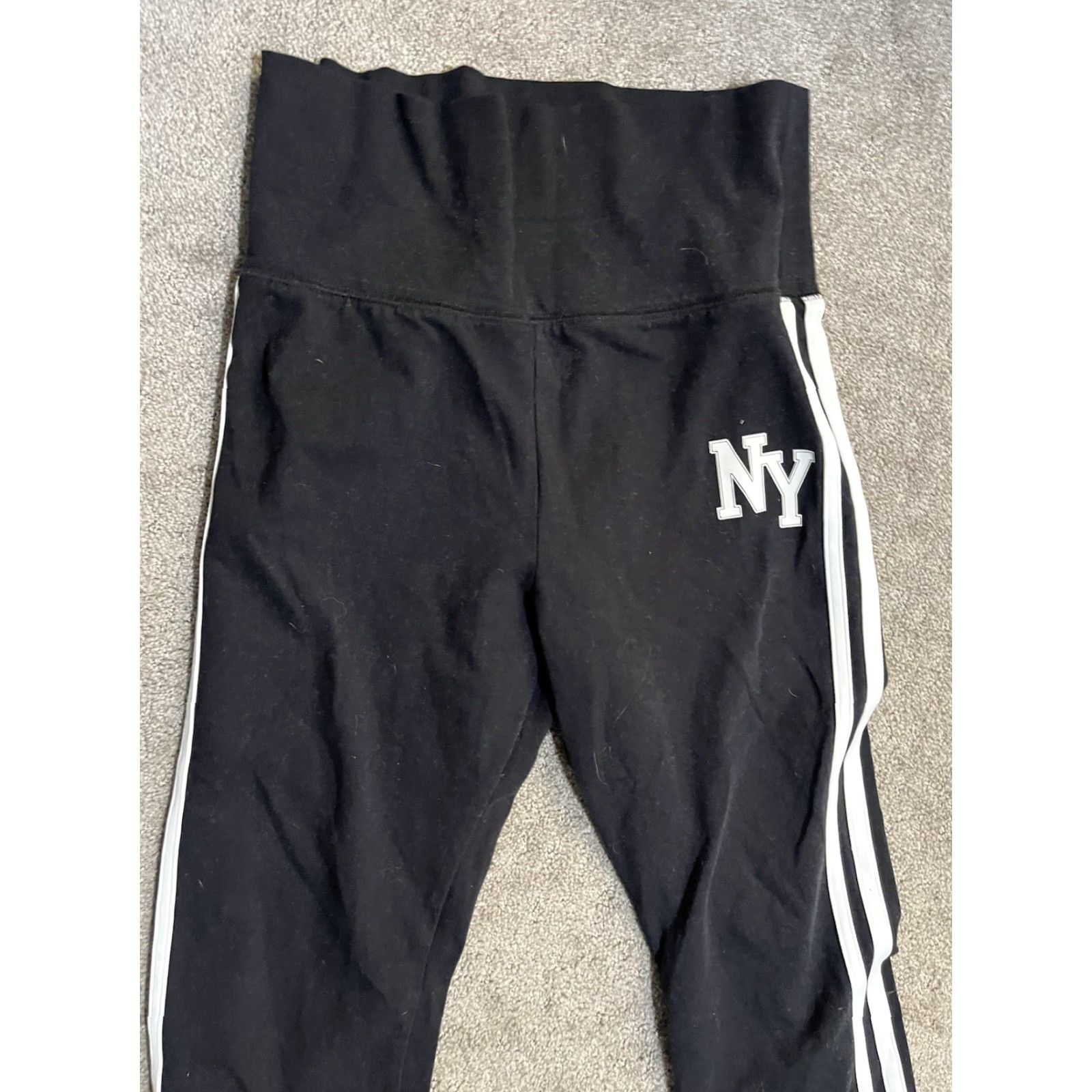 Vintage Aéropostale Women’s Leggings M Black Flared Activewear Gym & Training Yoga Shirt/Leggings Women Size 32" / US 10 / IT 46 - 2 Thumbnail
