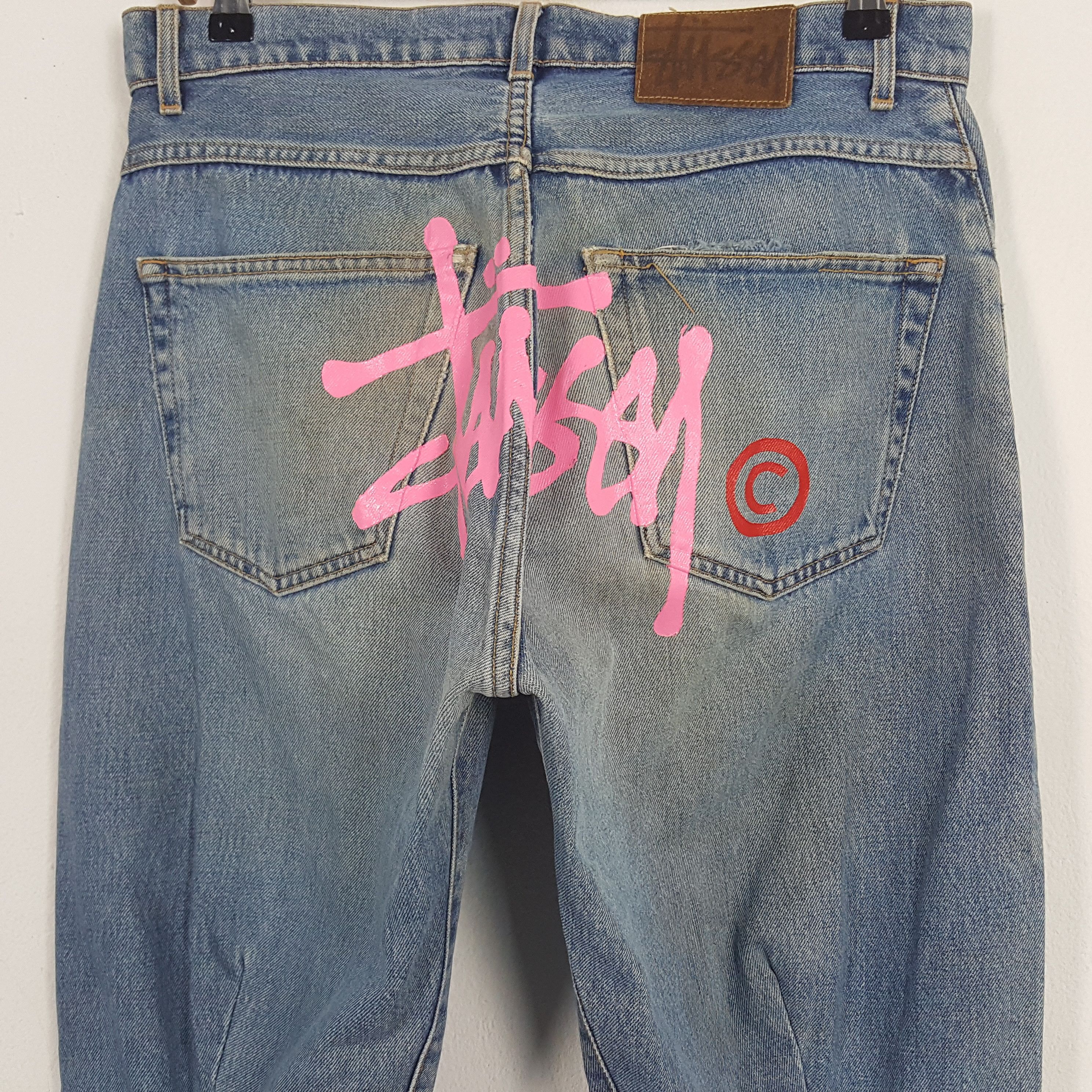 Stussy × Vintage Vintage Stussy Streetwear Style Denim Jeans Size US 32 / EU 48 - 2 Thumbnail