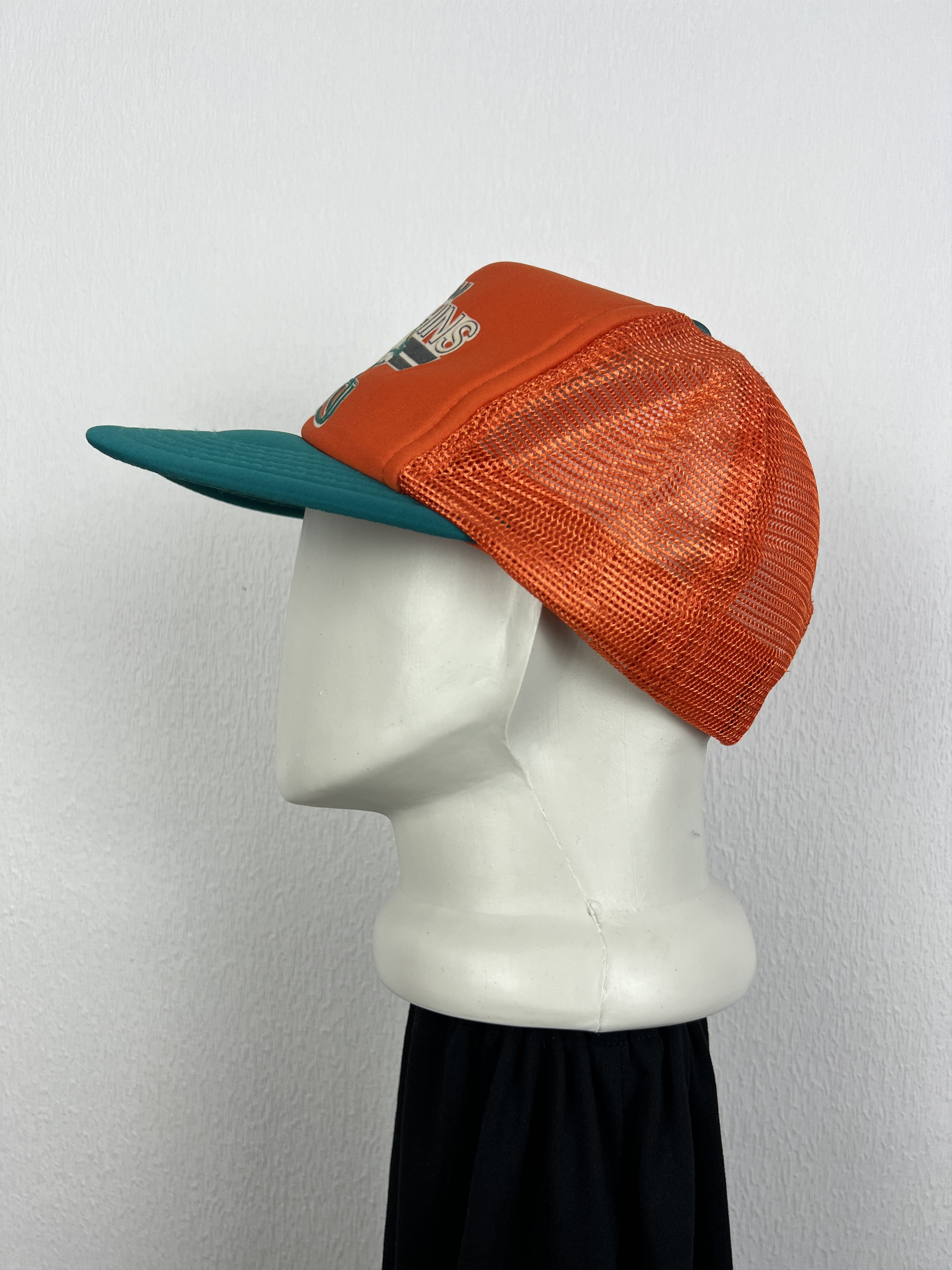 Vintage Miami 90's Miami Dolphins Snapback Hat Cap Rare NFL Big Logo Size ONE SIZE - 4 Thumbnail