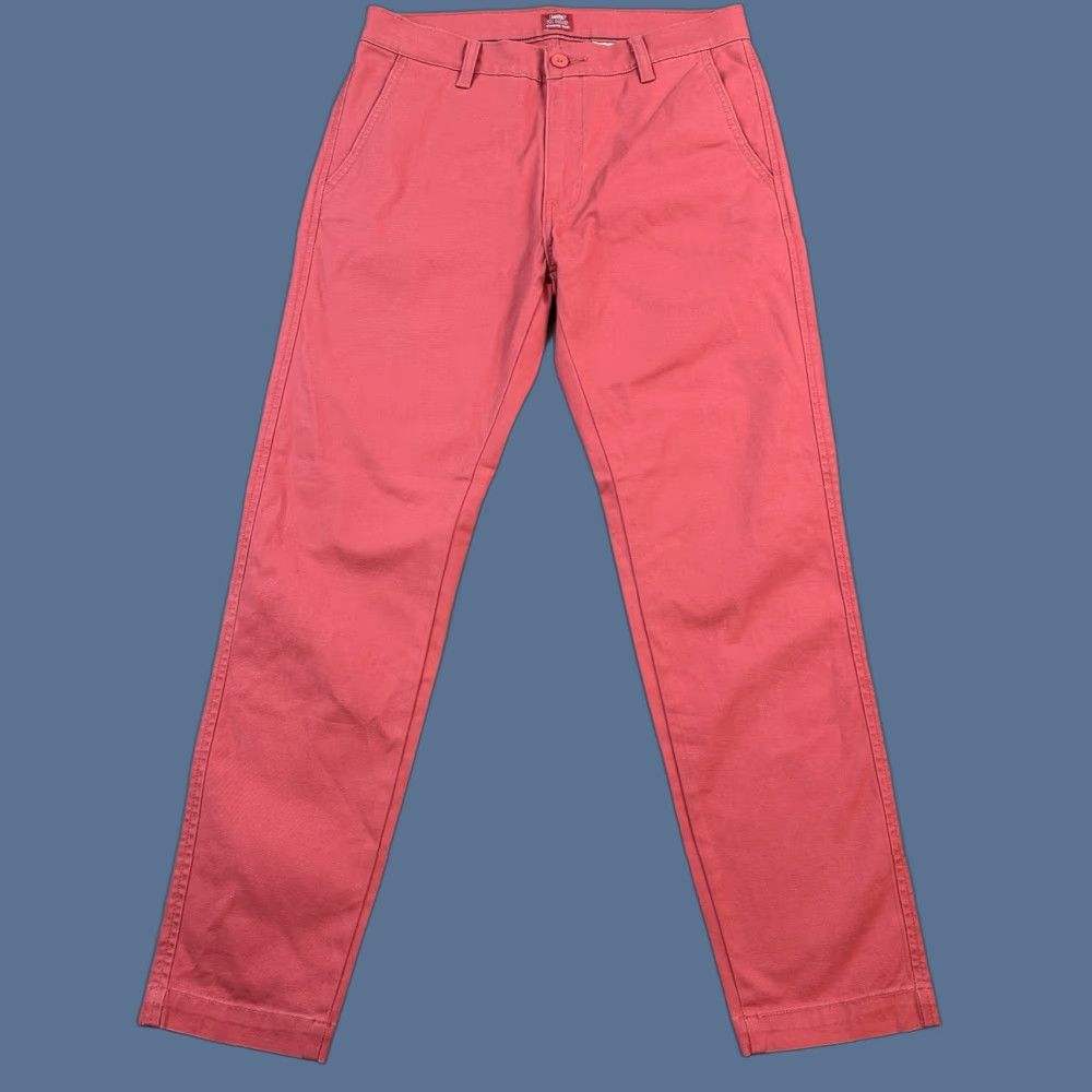 Levi's Levi's Chino Pants Mens 30x30 Rose Red Regular Stretch Casual Tapered Standard XX Logo Pocket Men Size US 30 / EU 46 - 1 Thumbnail