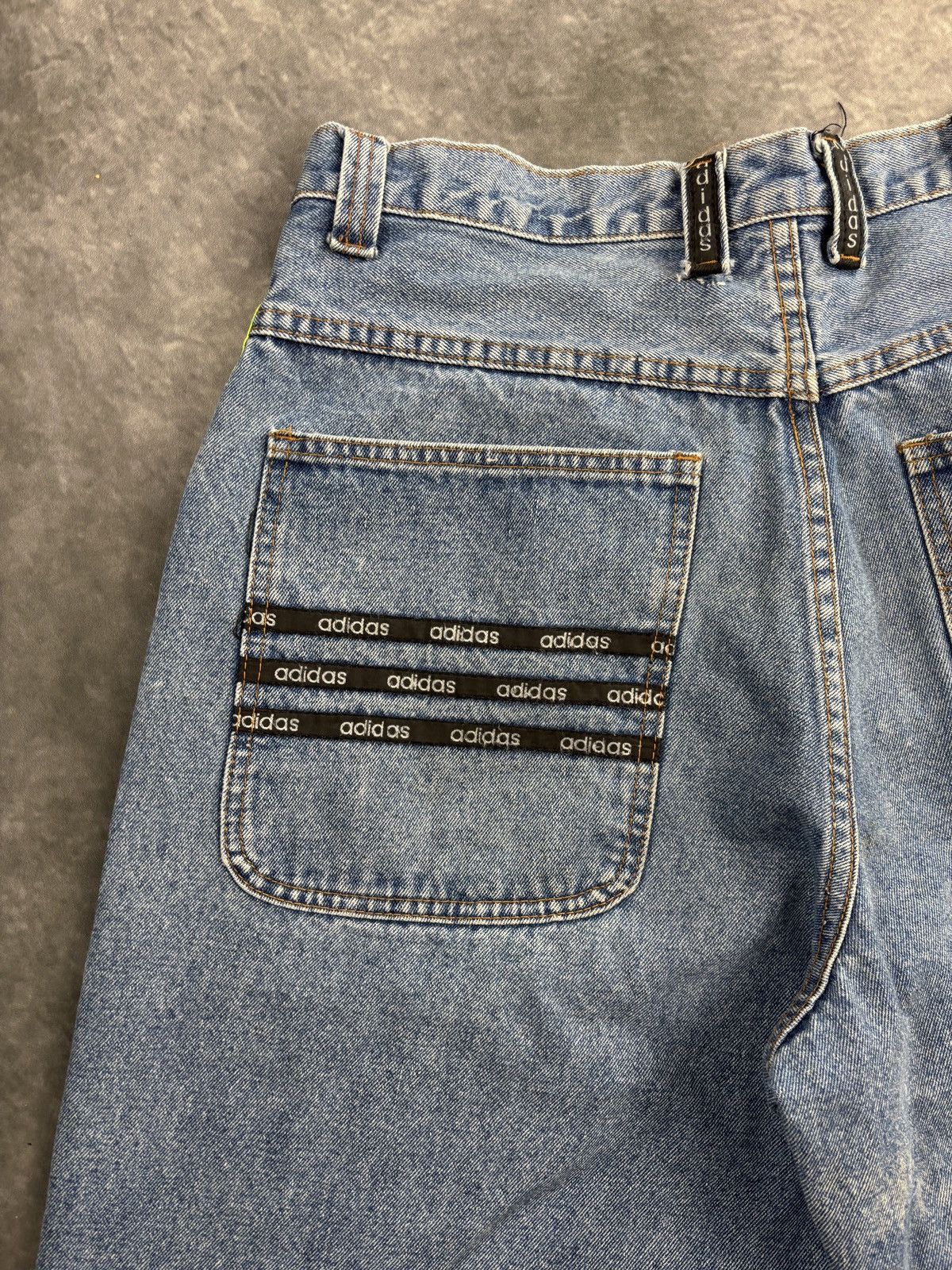 Adidas Vintage Adidas Jeans Shorts 90s Jorts Denim Baggy Loose Long Size US 32 / EU 48 - 16 Thumbnail