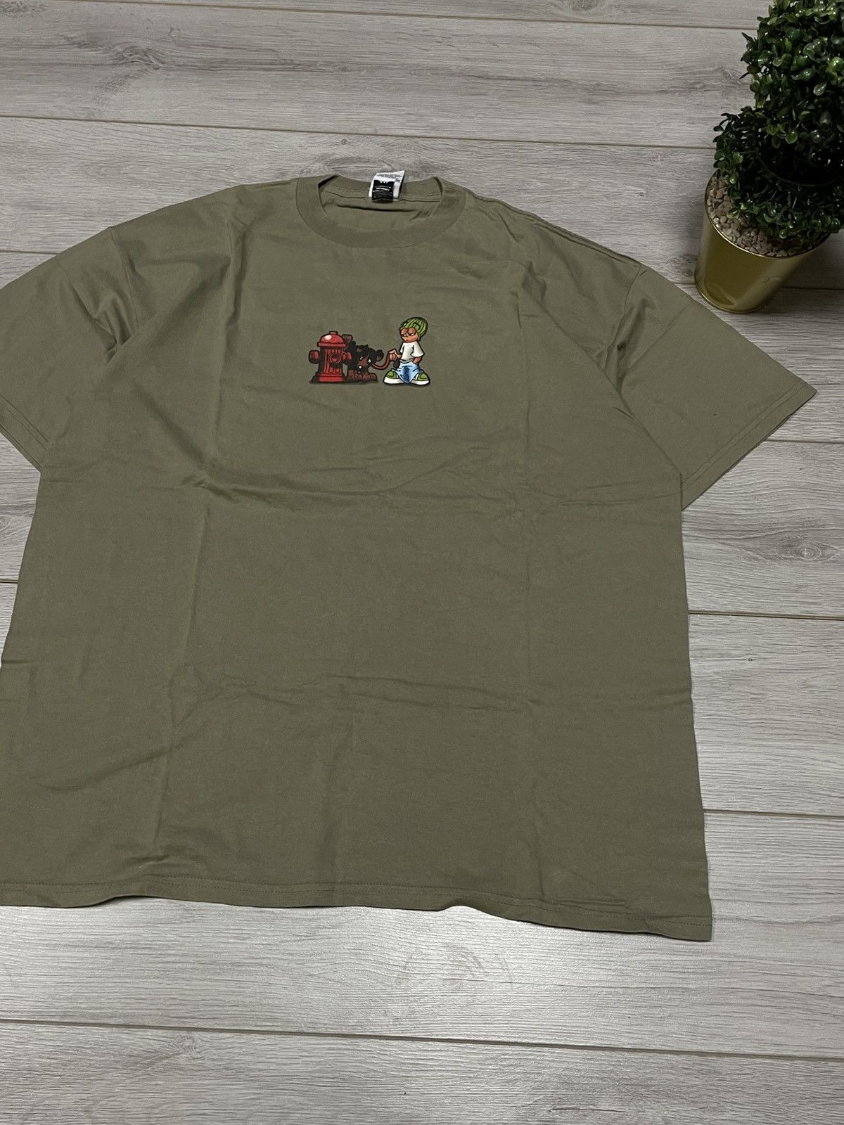 Vintage To The Edge USA humor Hydrant skate graphic oversize tee Size US XXL / EU 58 / 5 - 7 Thumbnail