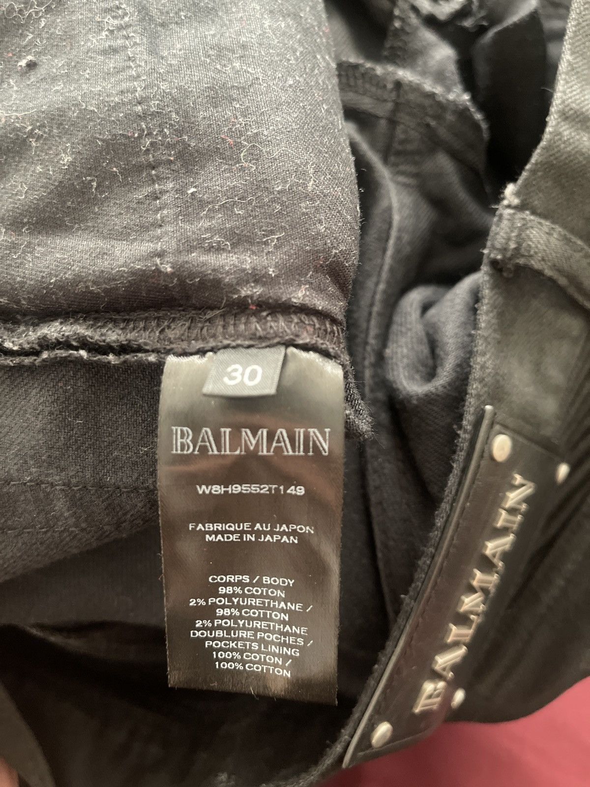 Mens Denim How To Spot Fake Balmain Jeans Balmain Paris, Men's