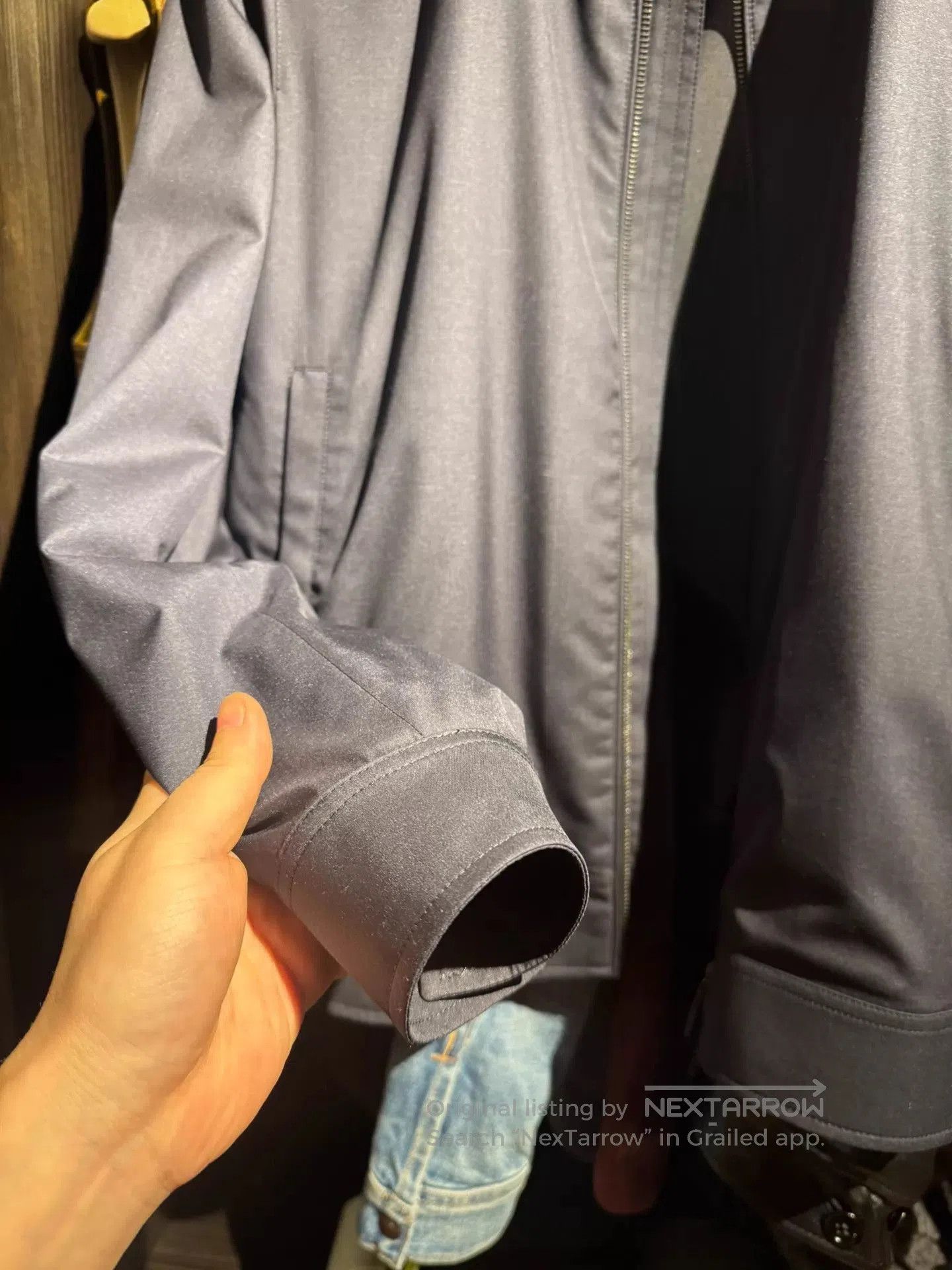 Ermenegildo Zegna Blue Lightweight Zip-Front Jacket Size S. Size US S / EU 44-46 / 1 - 4 Thumbnail