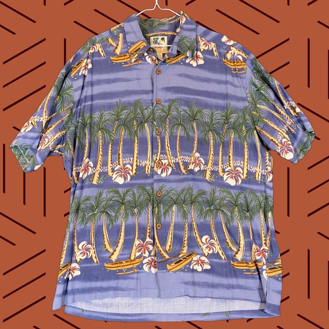 Vintage Vintage Kahala John Severson Hawaiian Shirt Men’s XL Rayon Palm Trees Short Sleeve Button Up Summer Casual Size US XL / EU 56 / 4 - 1 Thumbnail