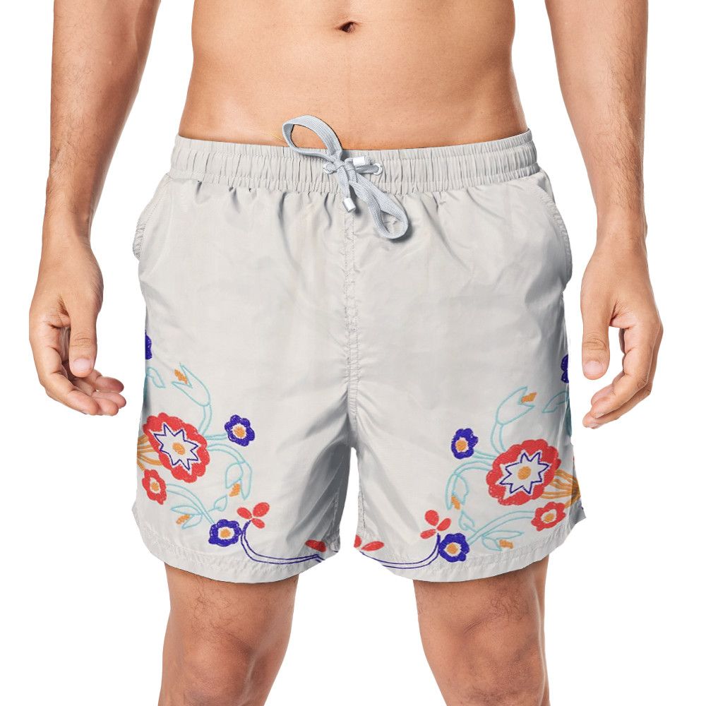 Designer Beaded Garden Party Shorts Size US 28 / EU 44 - 1 Thumbnail