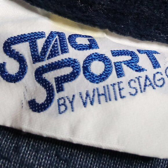 Vintage Vintage White Stag Sport Chevron Velveteen Track Jacket Size L / US 10 / IT 46 - 3 Thumbnail