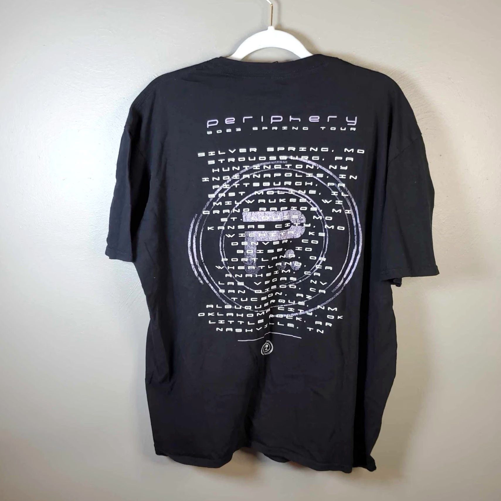 Anvil Periphery Spring Tour 2023 Black T Shirt Size XL Djent Is Not A Genre Band Djent Size US XL / EU 56 / 4 - 6 Thumbnail