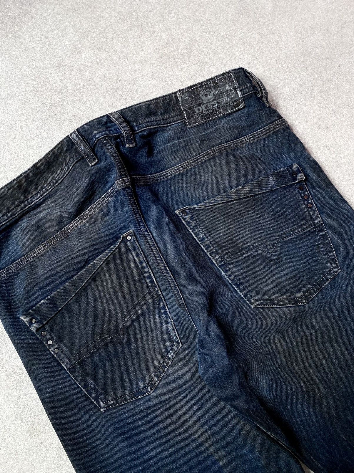 Diesel RARE Diesel Krooley Denim Regular Slim Carrot Size US 33 - 5 Thumbnail