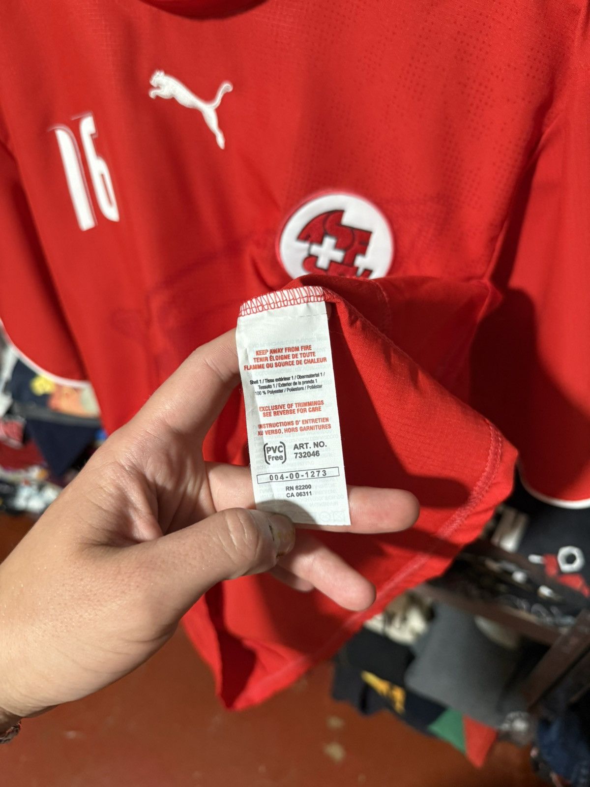 Puma Switzerland Barnetta 2006 2007 2008 Home Soccer Jersey