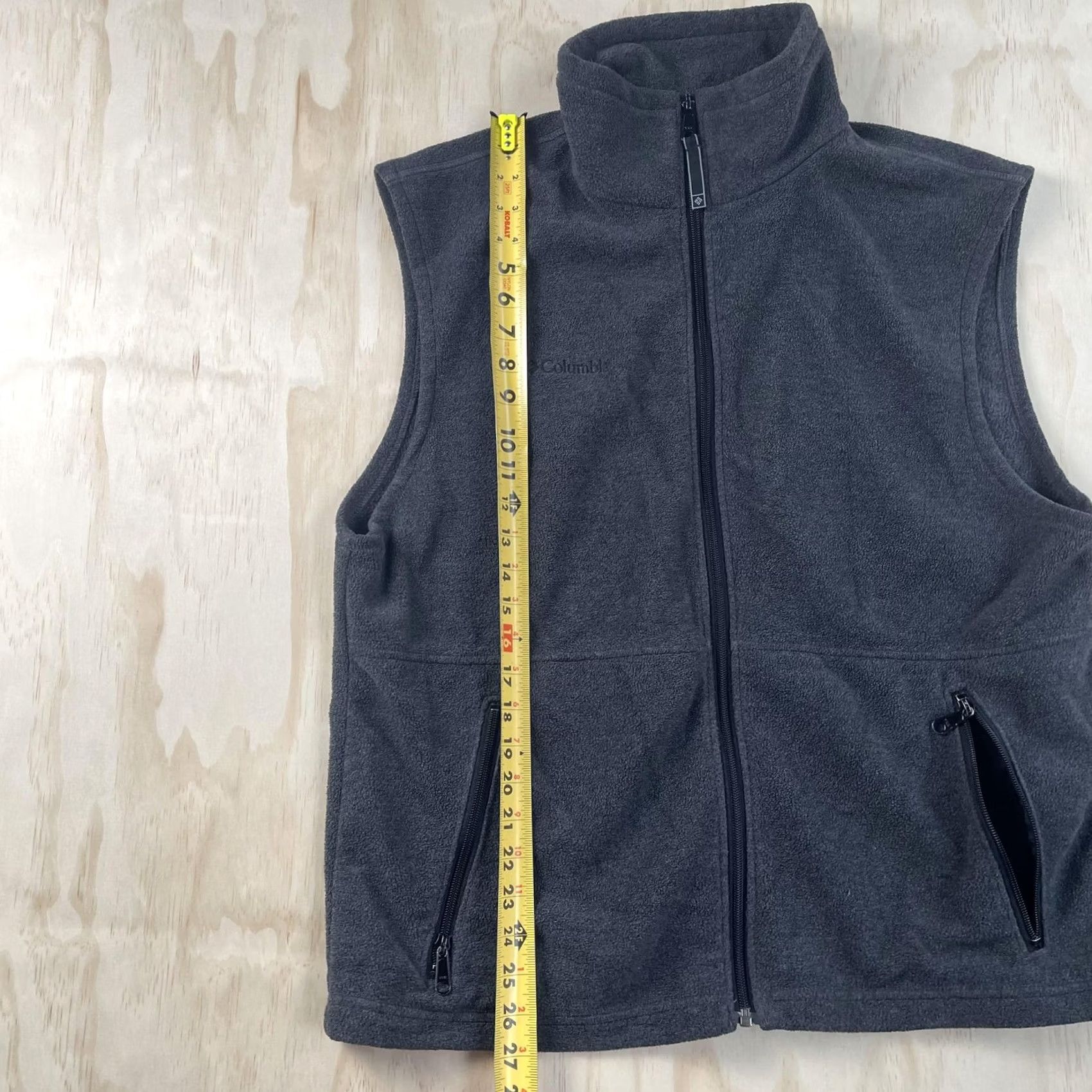 Vintage Columbia Vest Mens Large Gray Fleece Full Zip Lightweight Outdoor Hiking Pockets Size US L / EU 52-54 / 3 - 4 Thumbnail
