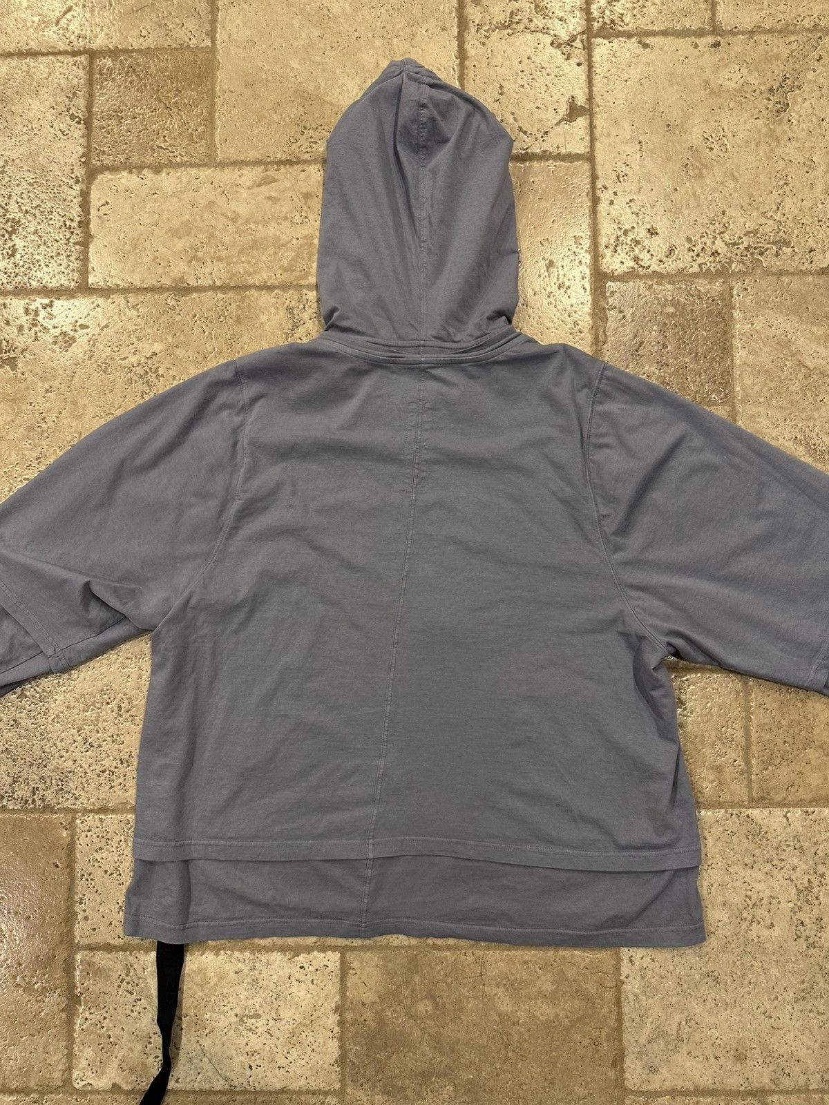Rick Owens Rick Owens DRKSHDW Stone/Blue Purple Layered Hustler Hoodie Size US L / EU 52-54 / 3 - 10 Thumbnail