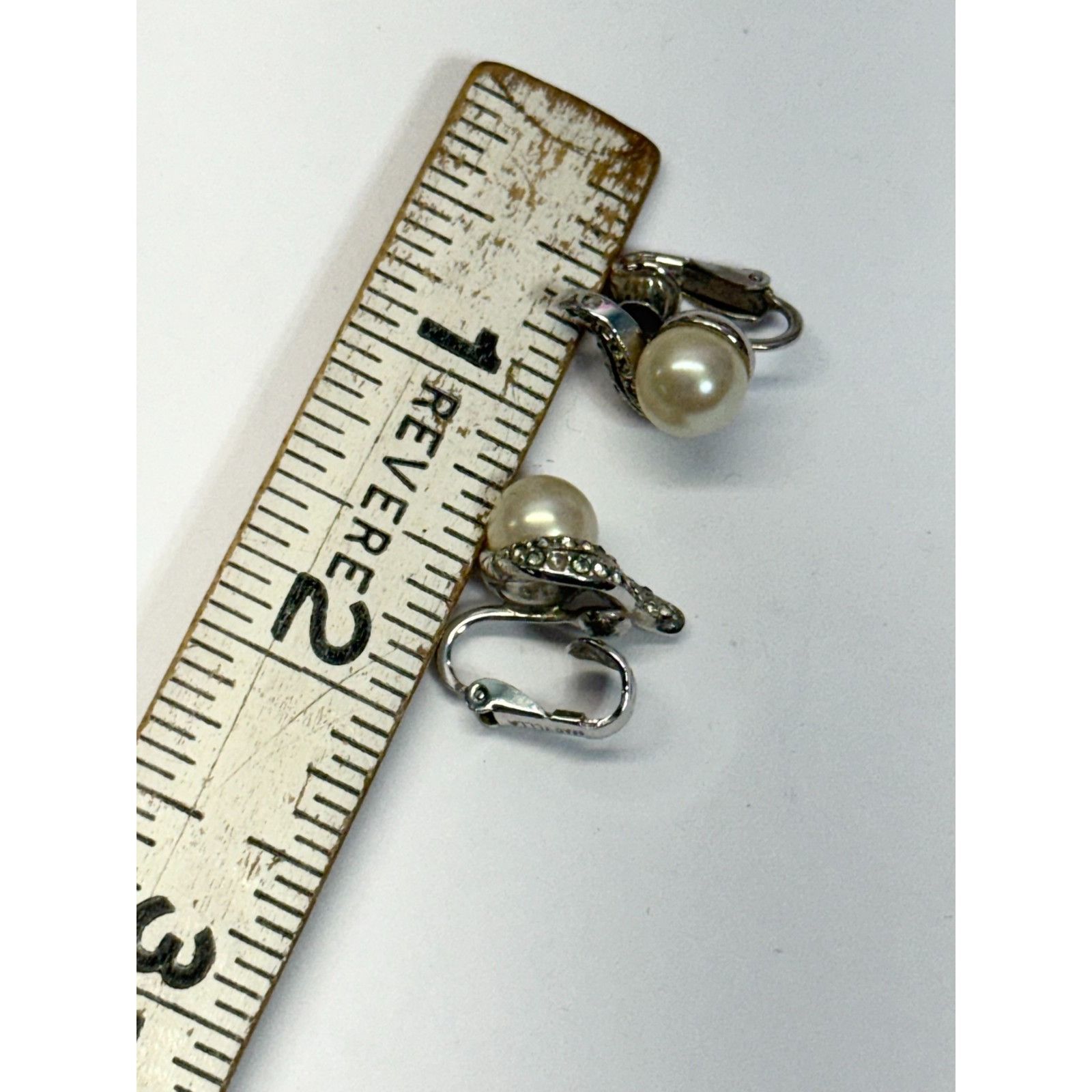 Vintage Vintage Marvella rhinestone pearl earrings Size ONE SIZE - 4 Thumbnail