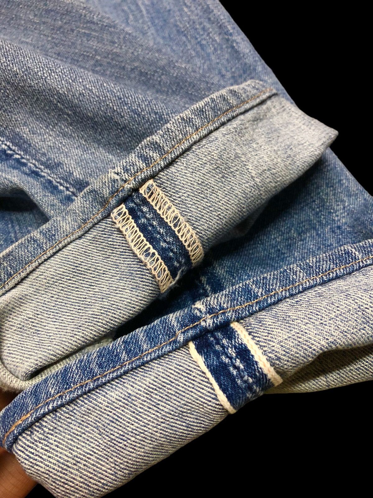 Johnbull SPECIAL DESIGN DISTRESSED SELVEDGE DENIM Size US 31 - 11 Thumbnail
