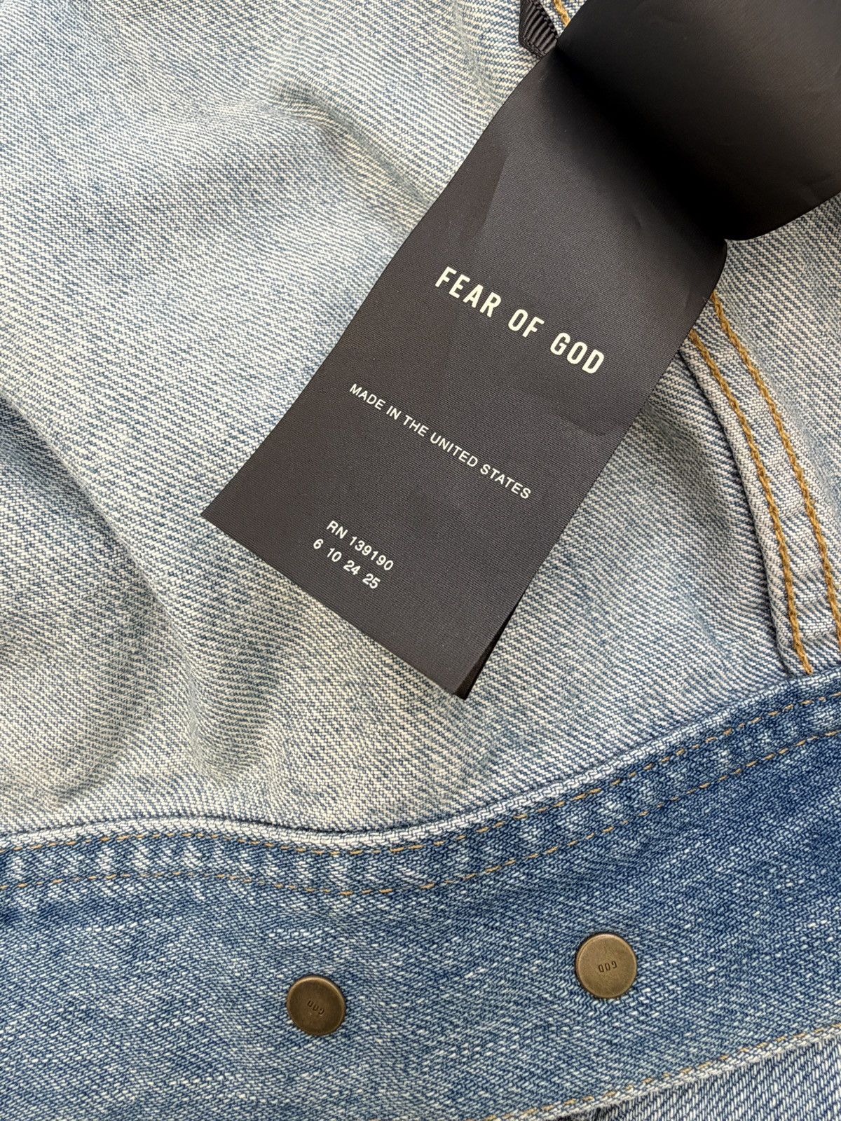 Fear of God Fear Of God Eternal Collection Denim Cropped Jacket Size US L / EU 52-54 / 3 - 17 Thumbnail