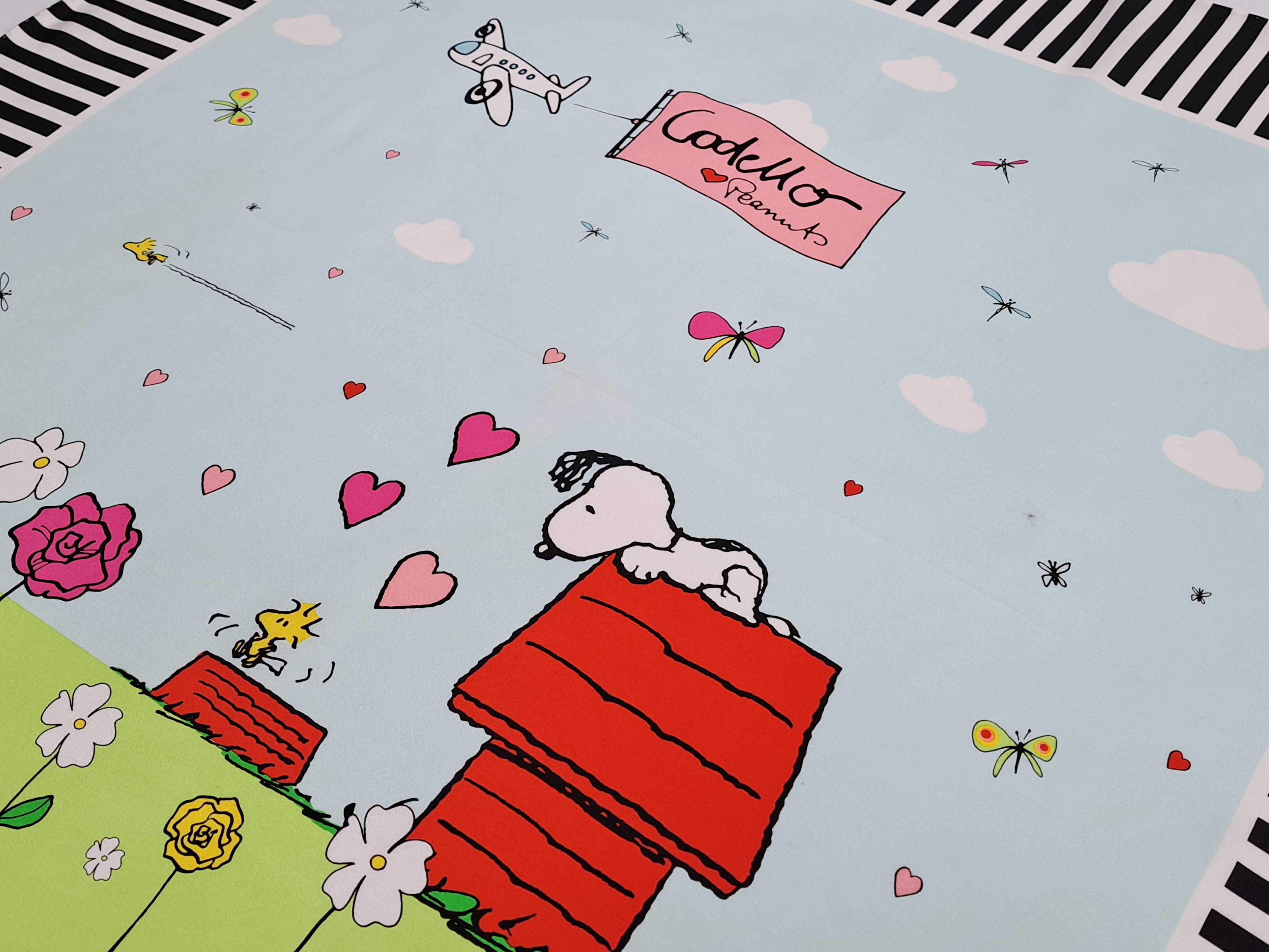 Designer CODELLO Loves Peanuts - Snoopy - funy silk scarf. Size ONE SIZE - 9 Thumbnail