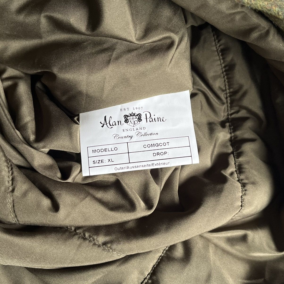 Alan Paine New Alan Paine Men’s Field Tweed Coat Jacket Combrook Teak Size US XL / EU 56 / 4 - 11 Thumbnail