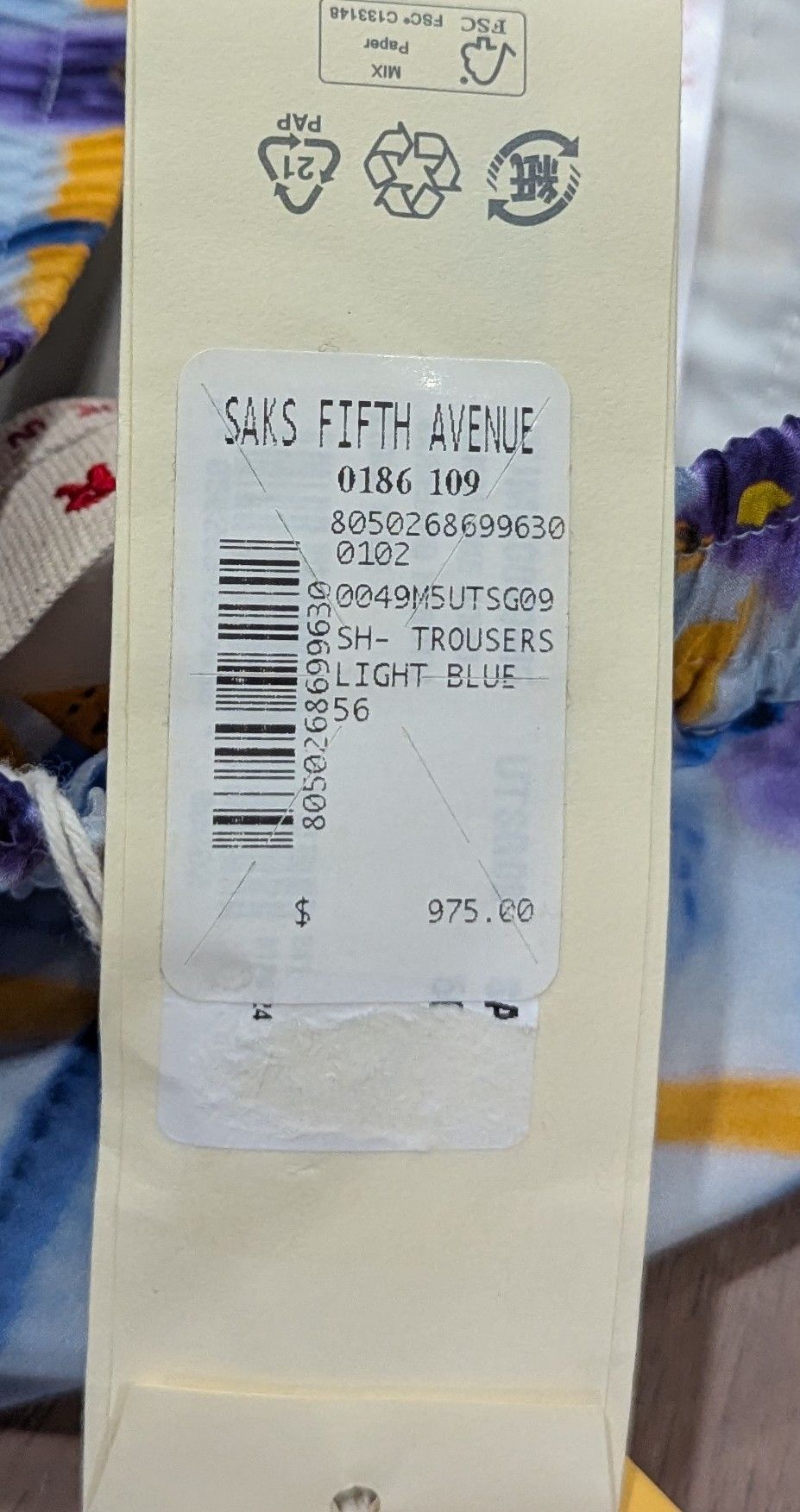 Marni MARNI Paintstroke Floral Silk Shorts Light Blue 56 US 40 Size US 40 / EU 56 - 8 Thumbnail