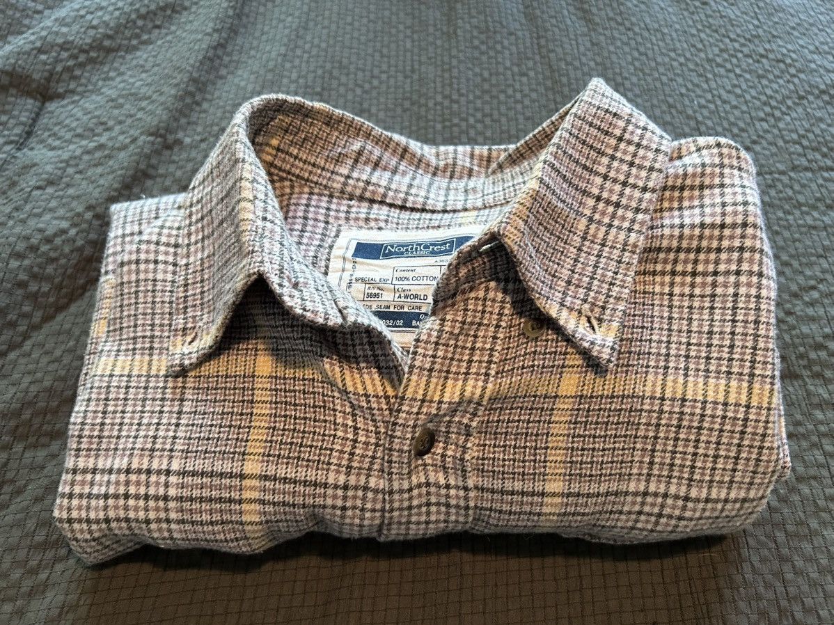 Other Vintage Northcrest Flannel Buttondown Shirt Size US L / EU 52-54 / 3 - 9 Thumbnail