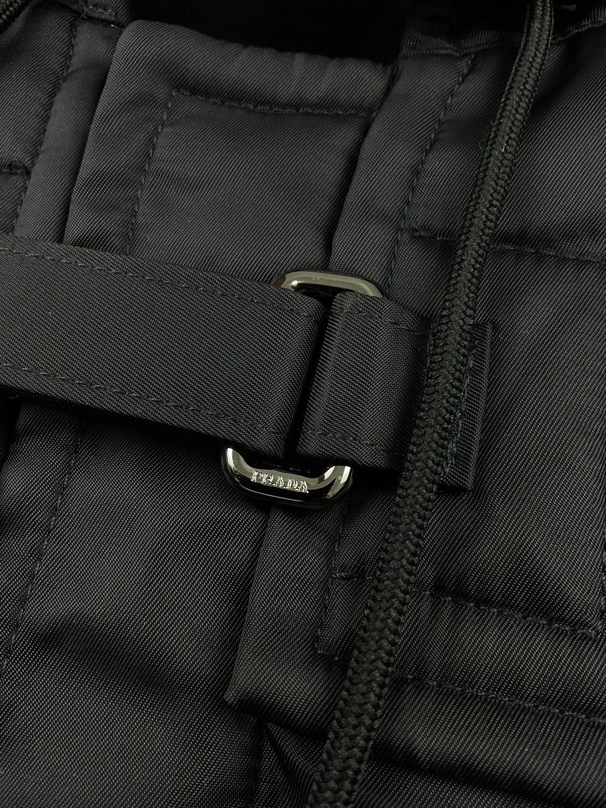 Prada Prada BLack Tab Fur Hood Utility Jacket Size US M / EU 48-50 / 2 - 11 Thumbnail