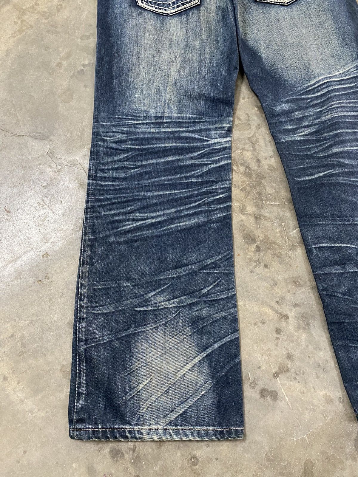 Hysteric Glamour × If Six Was Nine × Le Grande Bleu (L.G.B.) Flare Jeans Japanese Beast Distressed @241act Size US 35 - 2 Thumbnail