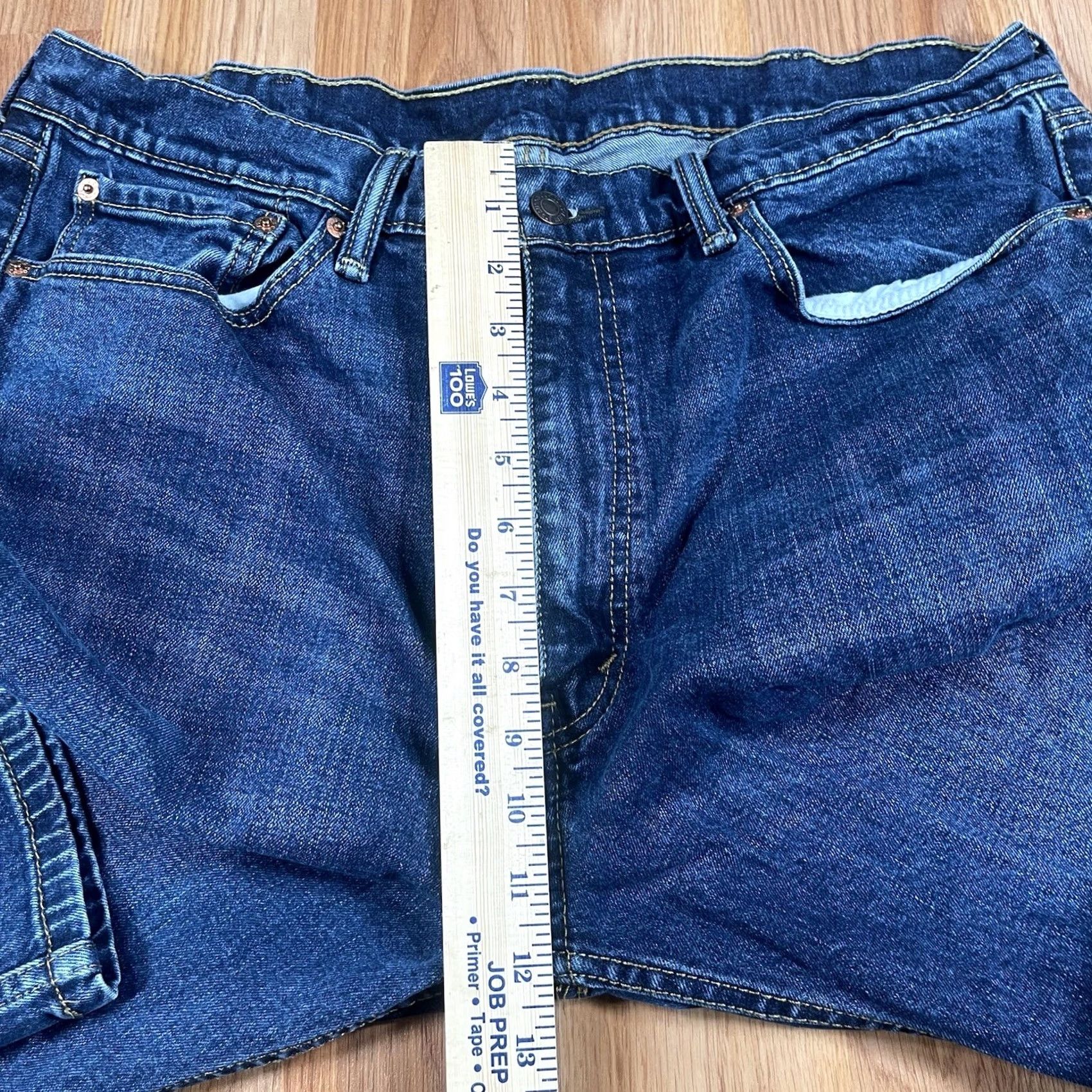 Levi's LEVI'S 505 Straight Jeans Mens 38Wx34L Blue Strauss Fit Stretch Denim CottonBlend Size US 38 / EU 54 - 5 Thumbnail