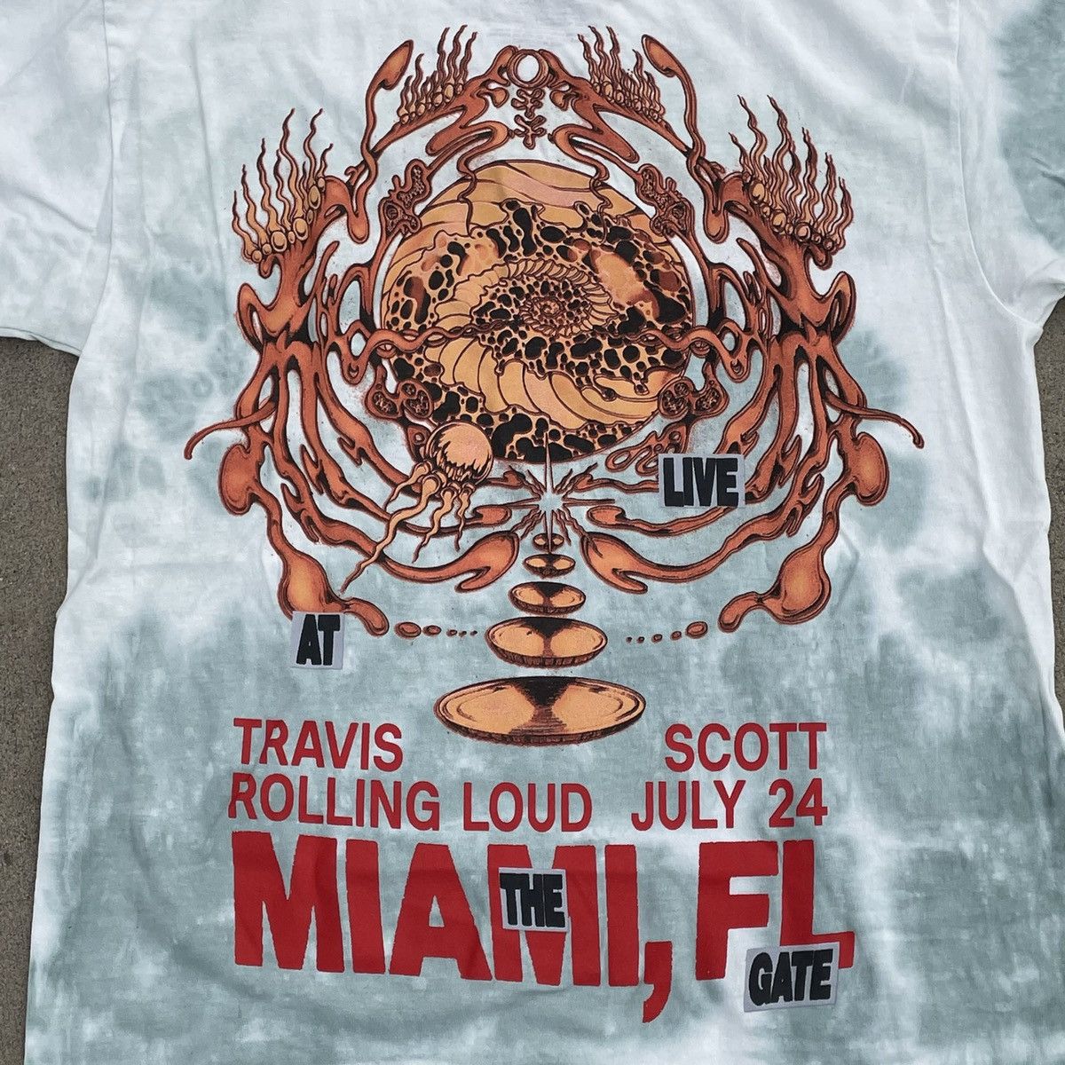Travis Scott Rare travis scott rolling loud miami merch t shirt tie dye Size US M / EU 48-50 / 2 - 6 Thumbnail