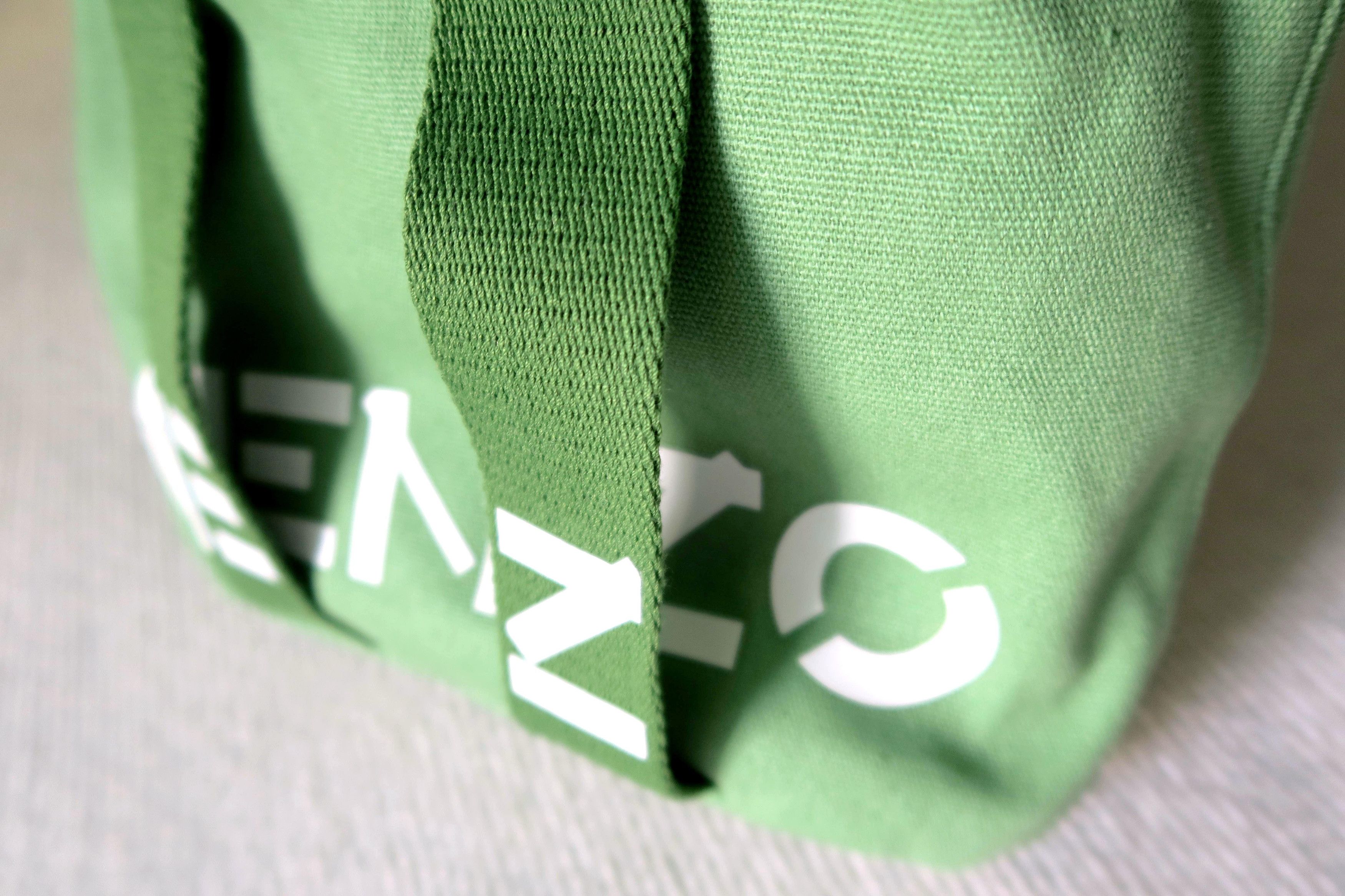 Kenzo KENZO Logo Green Cotton Canvas Top Handle Ccrossbody Bag Size ONE SIZE - 11 Thumbnail