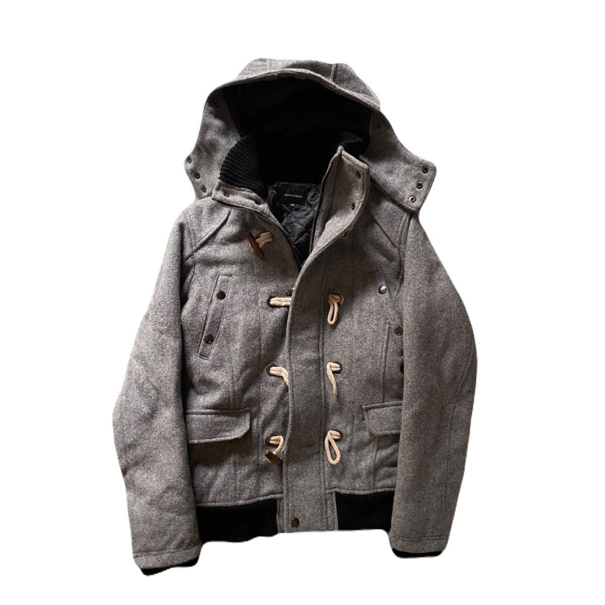 If Six Was Nine 2000s RATTLE TRAP Vkei Hooded Duffle Jacket Japanese archive Size US S / EU 44-46 / 1 - 3 Thumbnail