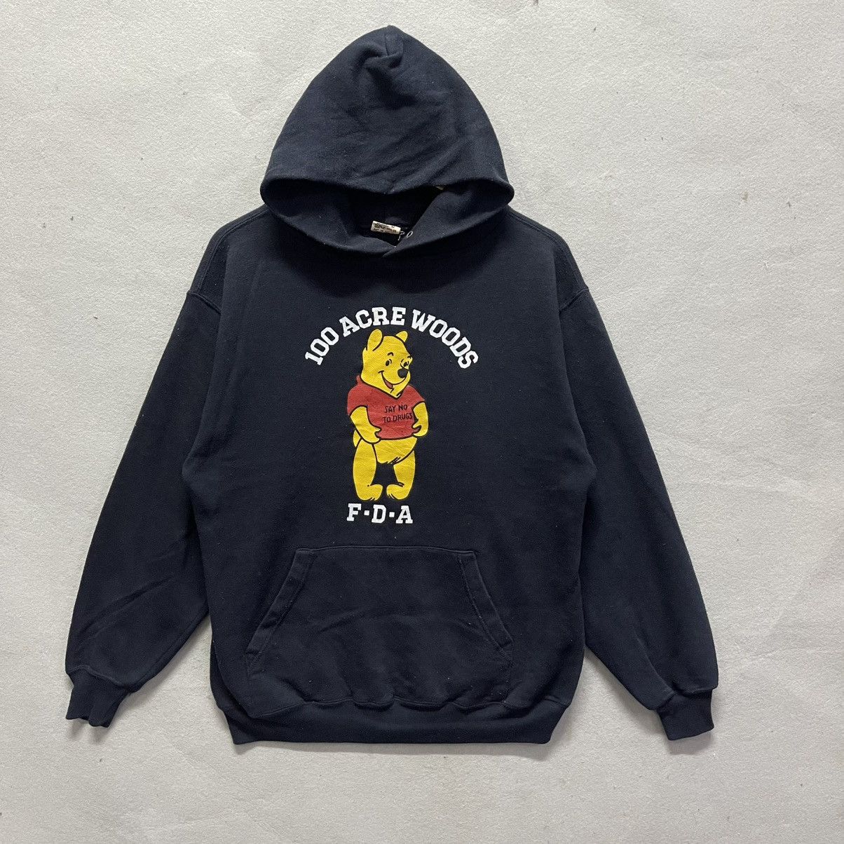 Vintage Vintage 90s “100 Acre Woods F.D.A.” Parody Hoodie Size US M / EU 48-50 / 2 - 1 Thumbnail