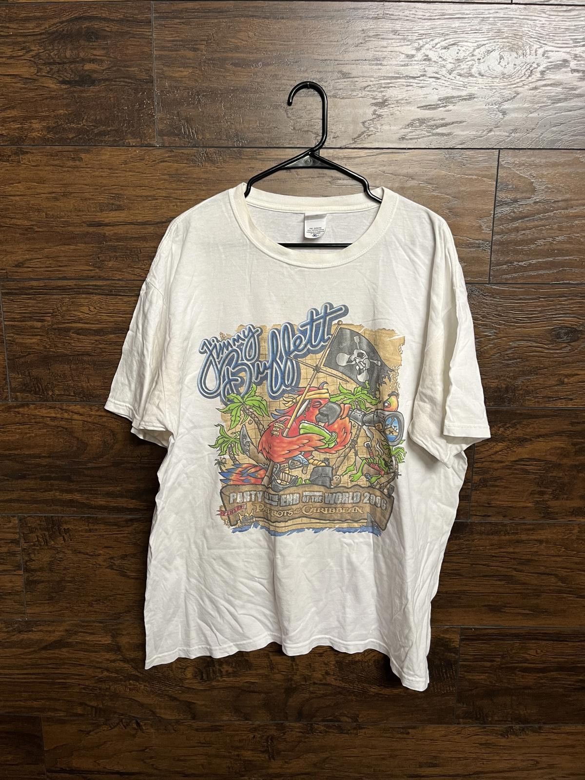 Designer Jimmy Buffett Tour T-shirt Parrots of the Caribbean 2006 -XL Size US XL / EU 56 / 4 - 1 Thumbnail
