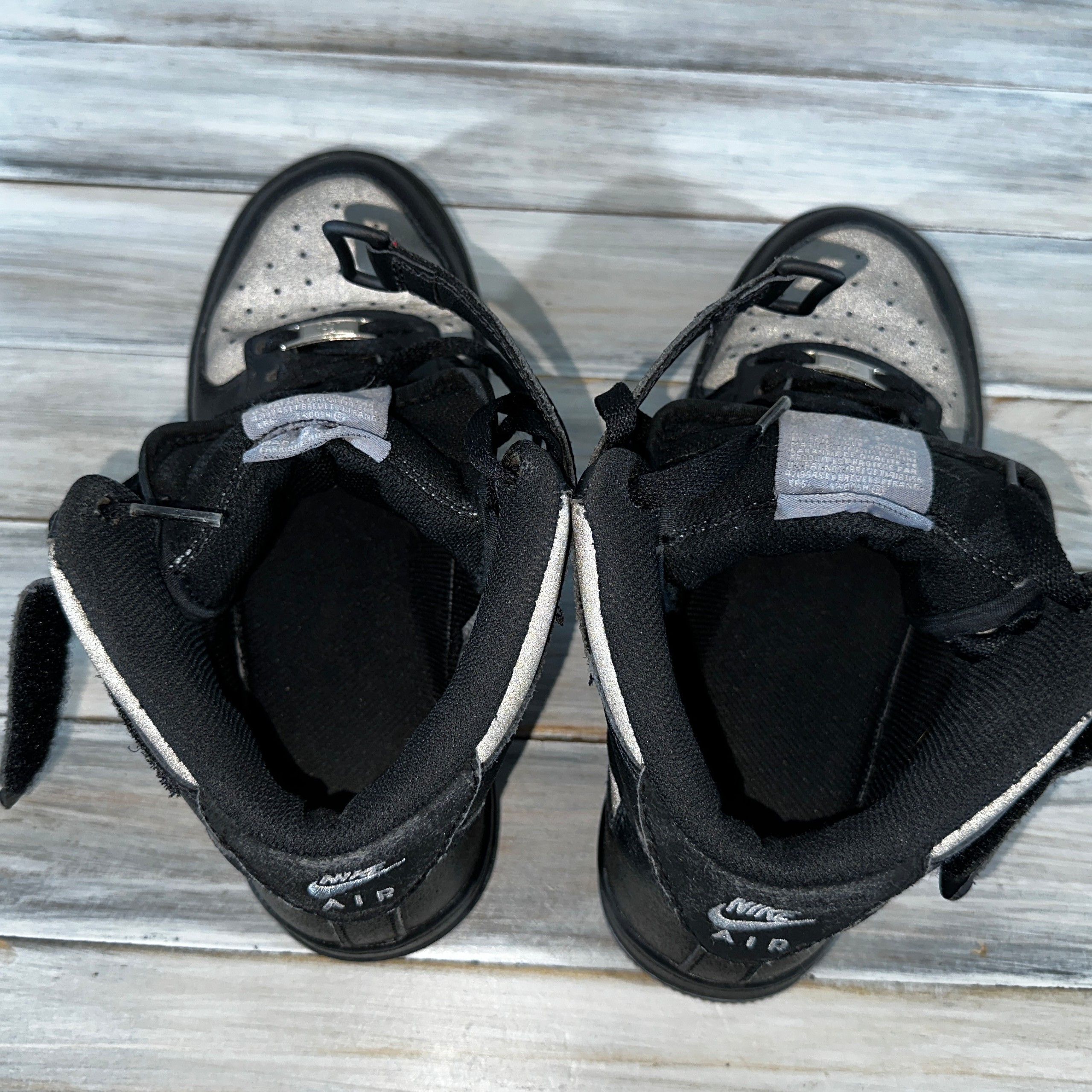 Nike Nike Air Force 1 Mid GS Black Stealth Young Unisex Sneakers Size US 5.5 / EU 38 - 10 Thumbnail