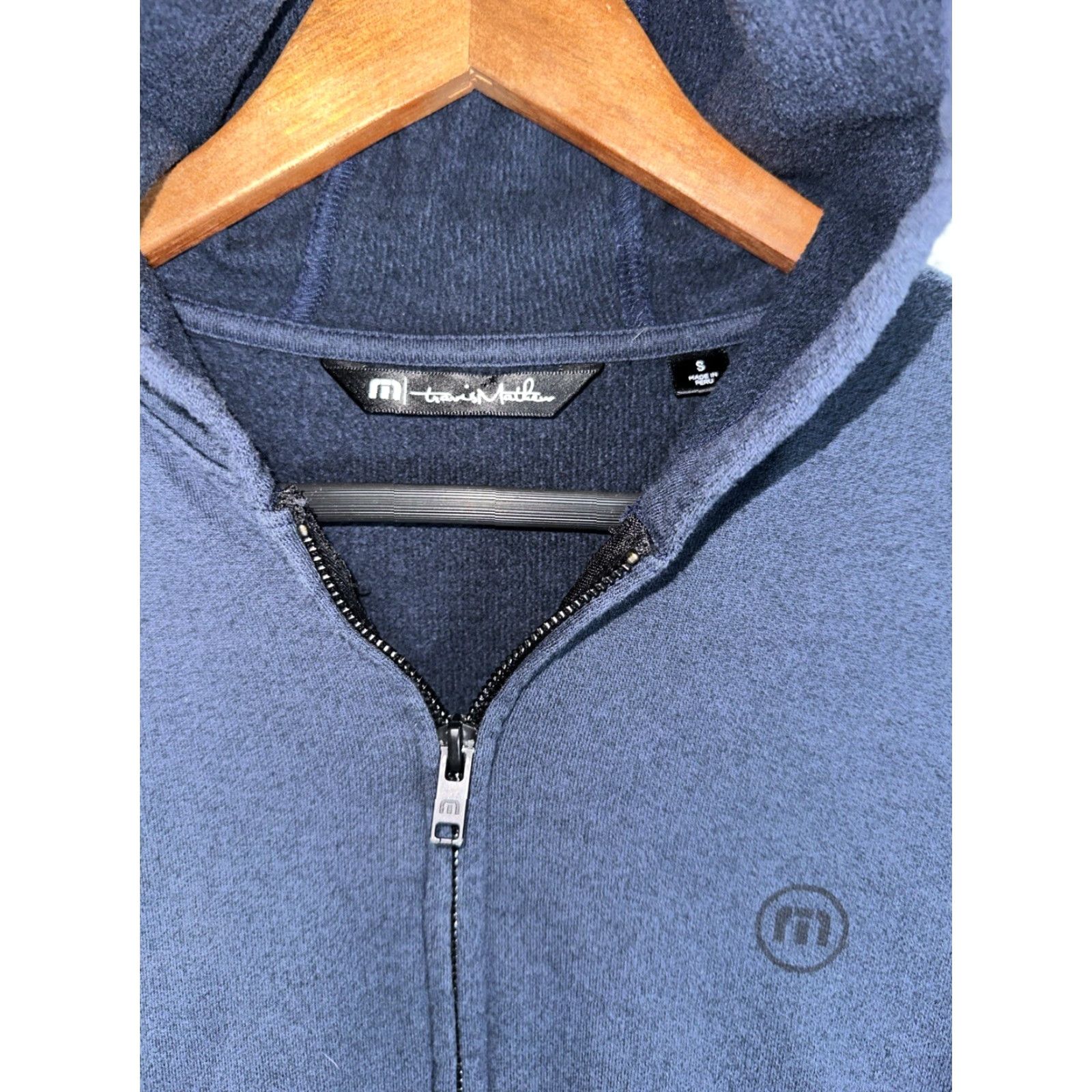TravisMathew Travis Mathew Hoodie Men S Full Zip Blue Adults Small Mens Hoodie Blue Full Zip S Mens Size US S / EU 44-46 / 1 - 3 Thumbnail