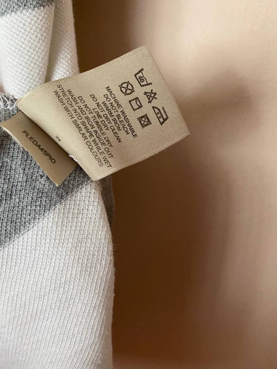 Burberry × Vintage 📌 Auth Burberry London - Gray White Women's Polo Size M / US 6-8 / IT 42-44 - 6 Thumbnail