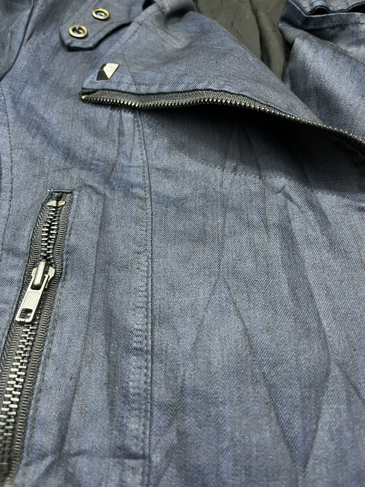 Isamu Katayama Backlash Think about waxed bondage punk jacket Size US M / EU 48-50 / 2 - 8 Thumbnail