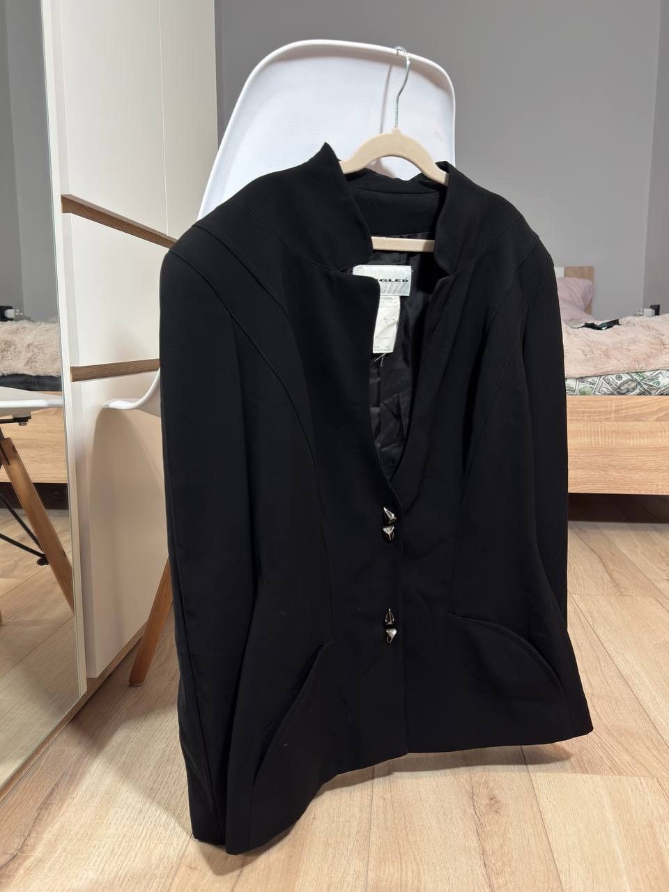 Thierry Mugler Vintage Thierry Mugler Black Blazer Jacket Size 40 Size S / US 4 / IT 40 - 3 Thumbnail