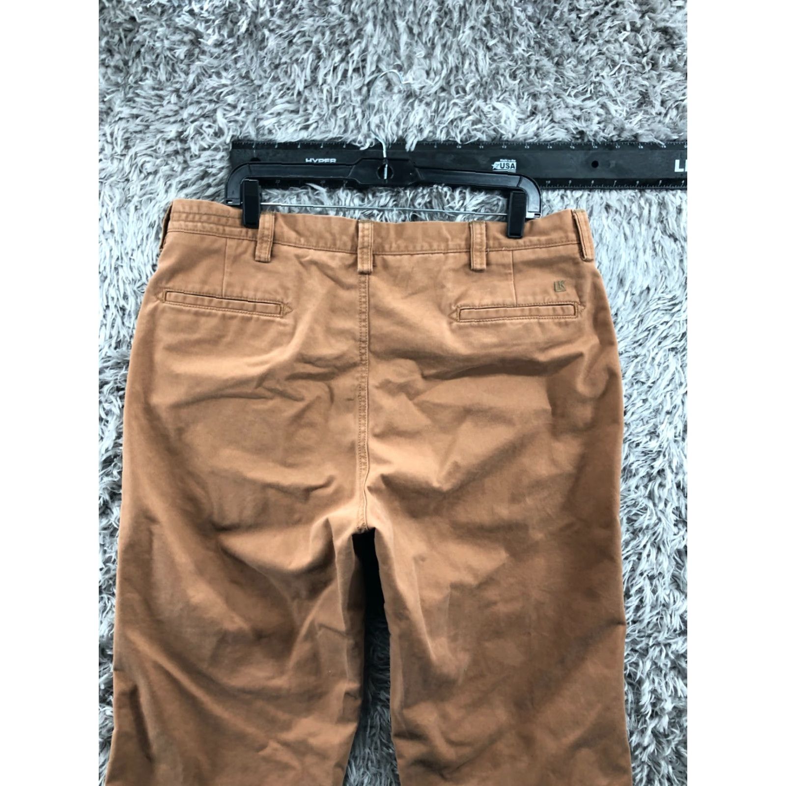 Vintage LK Chino Pants Size 38x32 Brown Straight Leg Medium Wash FLAW Size US 38 / EU 54 - 7 Thumbnail