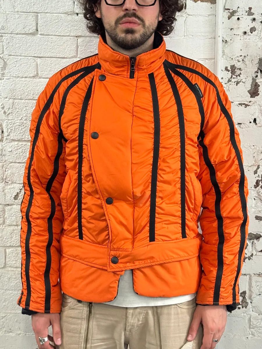 Dolce & Gabbana AW2003 Dolce & Gabbana Spatial Tactical Orange Puffer Jacket Size US M / EU 48-50 / 2 - 2 Thumbnail