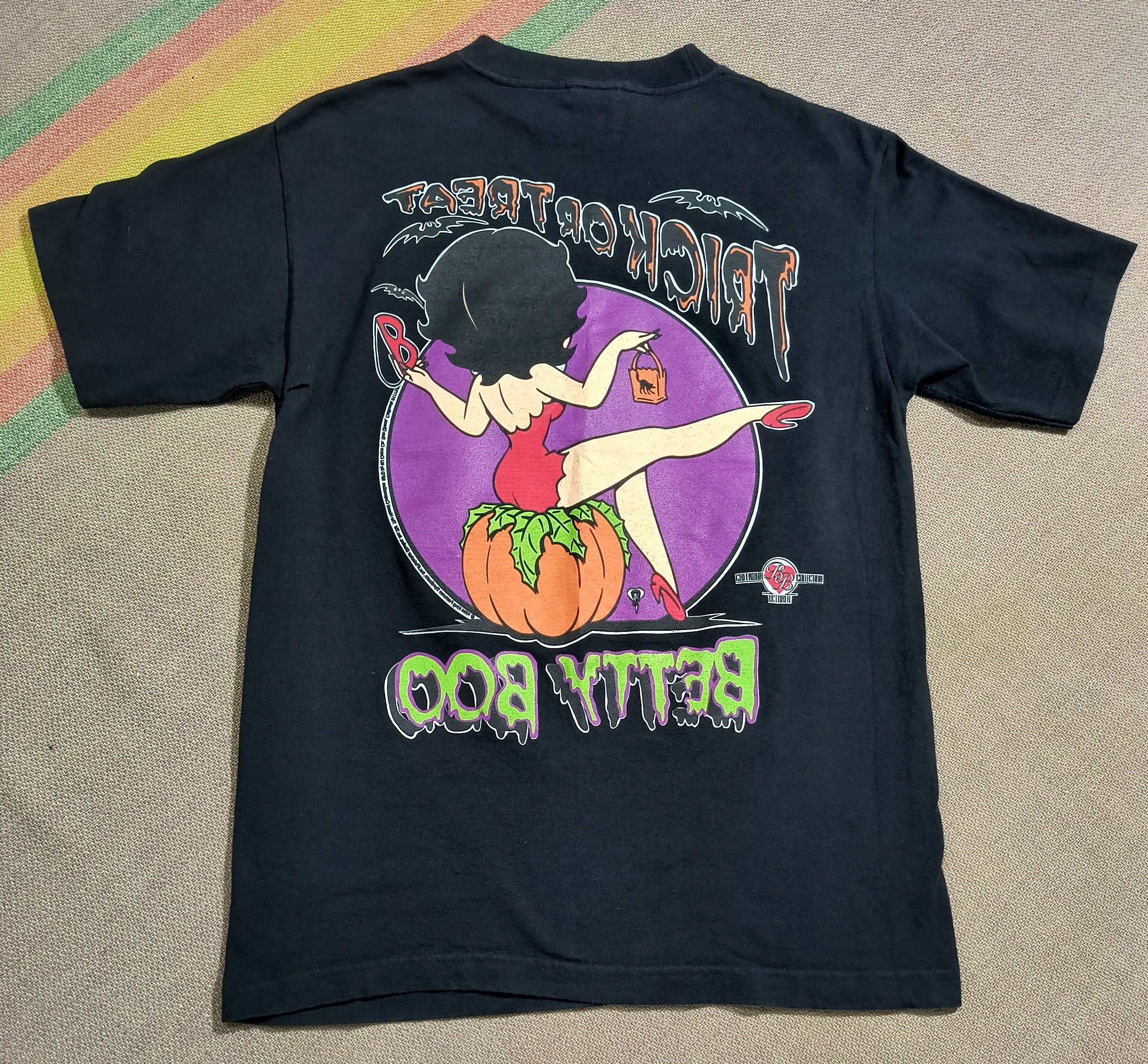 Vintage Vintage Betty Boop trick or treat 1994 tee Size US M / EU 48-50 / 2 - 6 Thumbnail