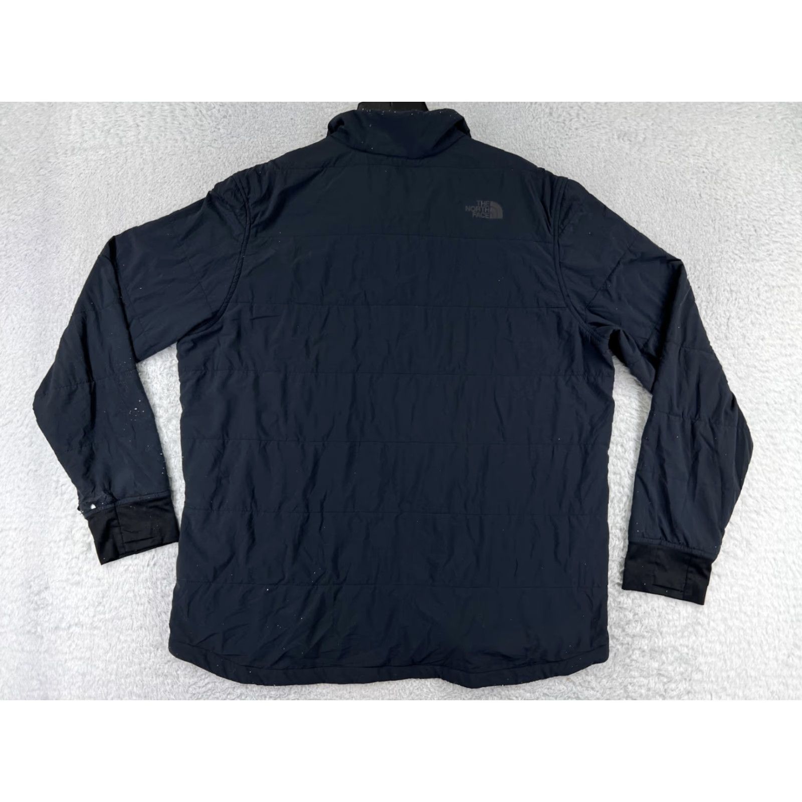 The North Face The North Face Sweater Mens XL Black 1/4 Button Pocket Polyester Knit Mock Neck Pullover Size US XL / EU 56 / 4 - 2 Thumbnail