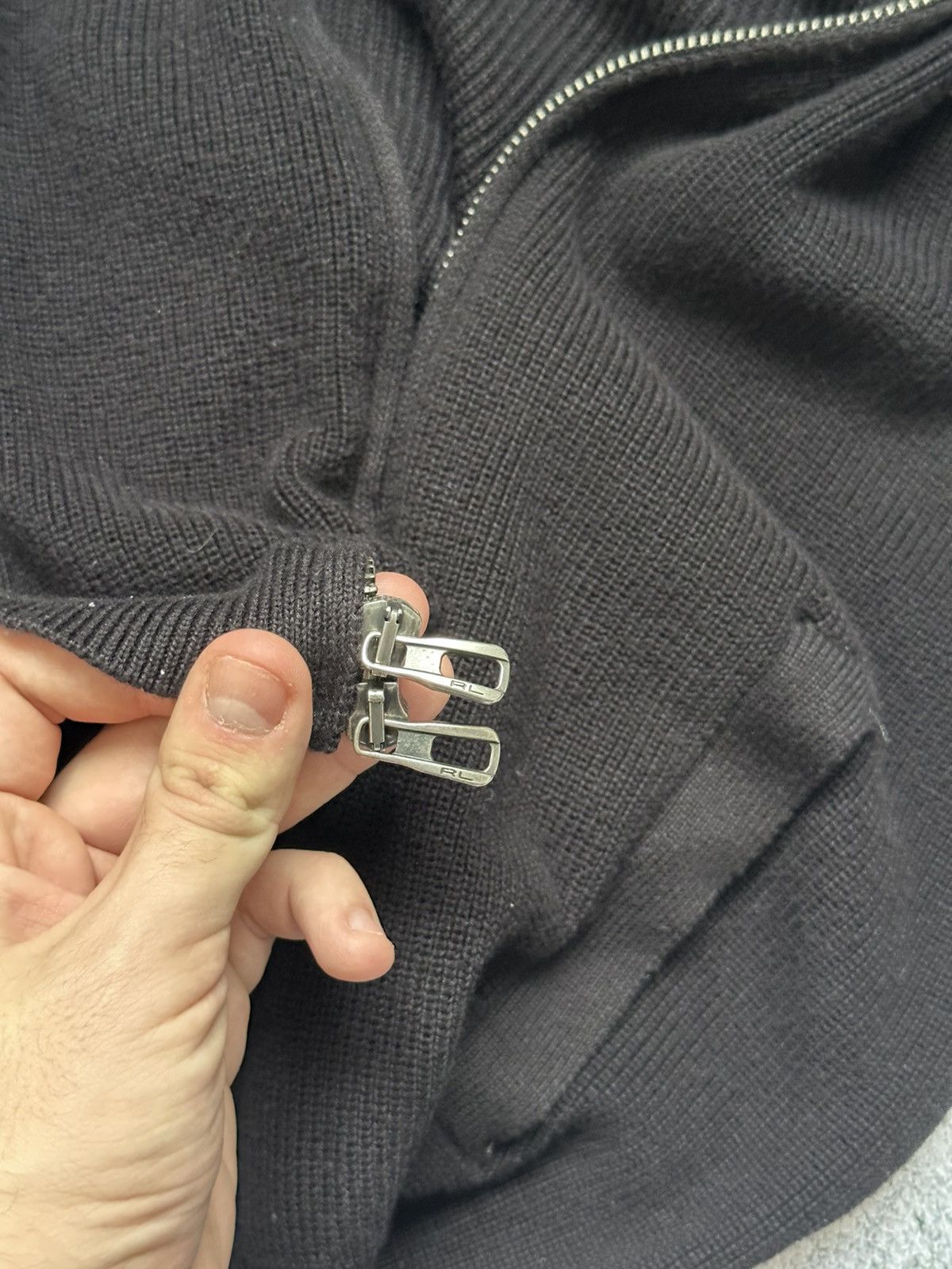 Polo Ralph Lauren Polo Ralph Lauren Tight-Knit Zip Sweater Black Classic Fit Size US S / EU 44-46 / 1 - 9 Thumbnail