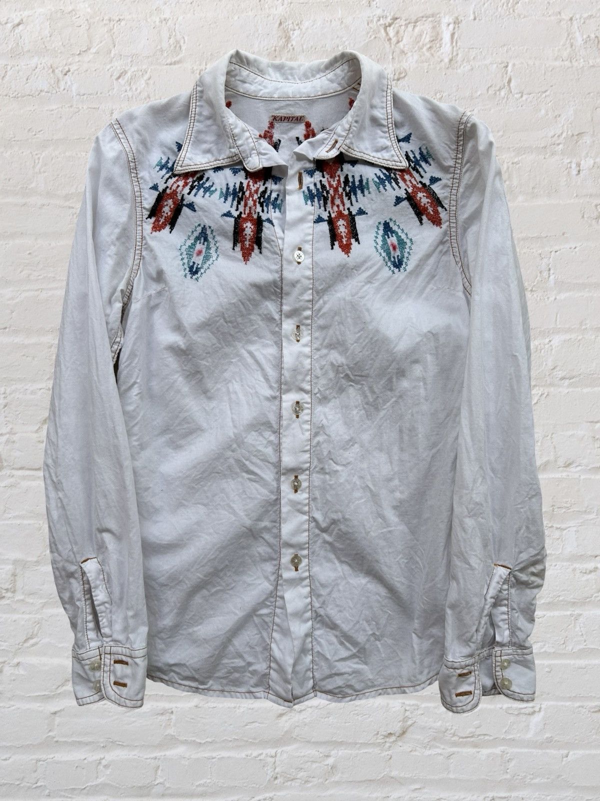 Kapital KAPITAL Native Pattern Button-up LS Shirt 1 Size US S / EU 44-46 / 1 - 1 Thumbnail