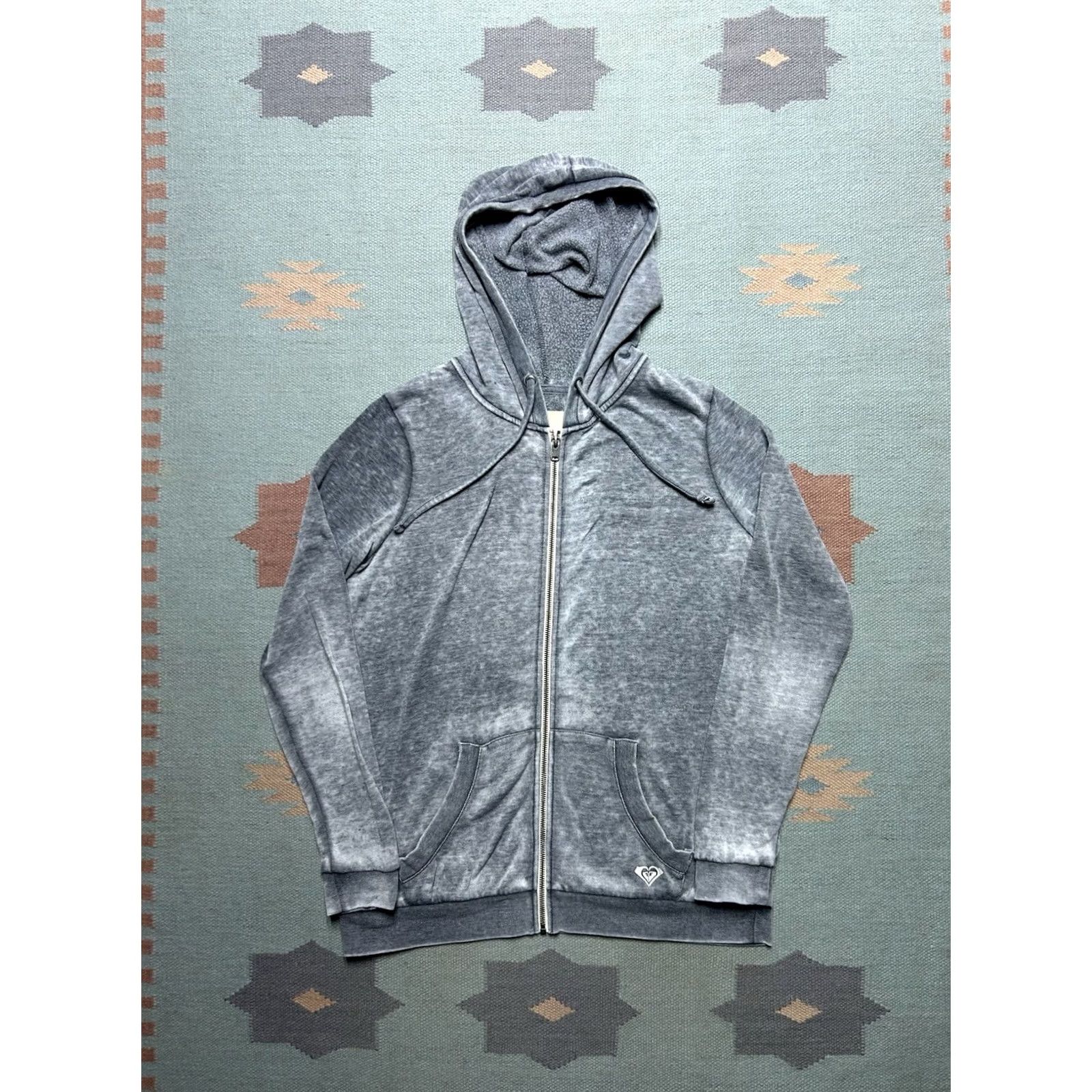 Vintage Roxy surf hoodie sweatshirt full zip Beach Women’s XL Gray Size XL / US 12-14 / IT 48-50 - 3 Thumbnail