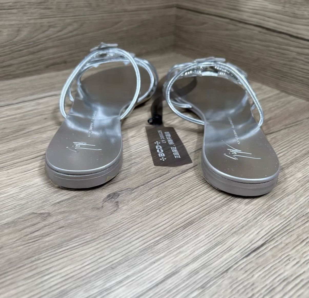 Giuseppe Zanotti Giuseppe Zanotti GZ Silver Rhinestone Star Mule Slides J41 Size US 7.5 / IT 37.5 - 5 Thumbnail