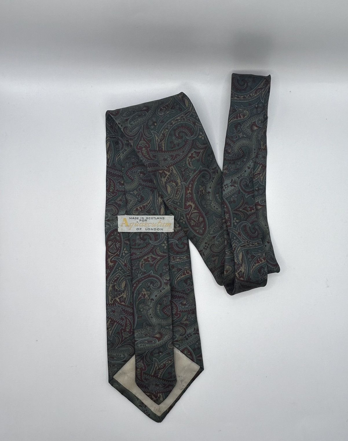 Aquascutum Aquascutum Paisley Pattern Tie Size ONE SIZE - 1 Thumbnail