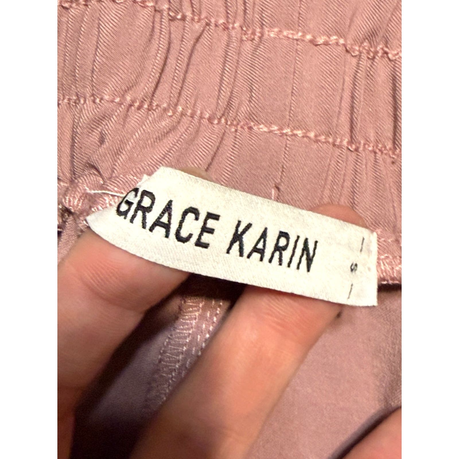 Vintage Grace Karin Pants Women's Size Small Pink Tie Waist Straight Casual High Rise Size 28" / US 6 / IT 42 - 5 Thumbnail