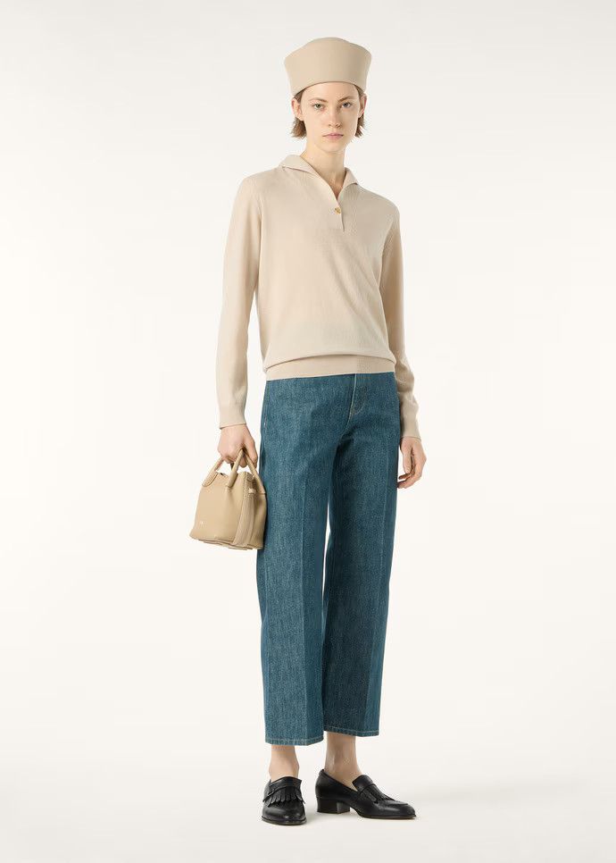 Loro Piana os11x0326 FAQ9446 Sergio Polo Shirt in Toffee Cream Size XS / US 0-2 / IT 36-38 - 6 Thumbnail
